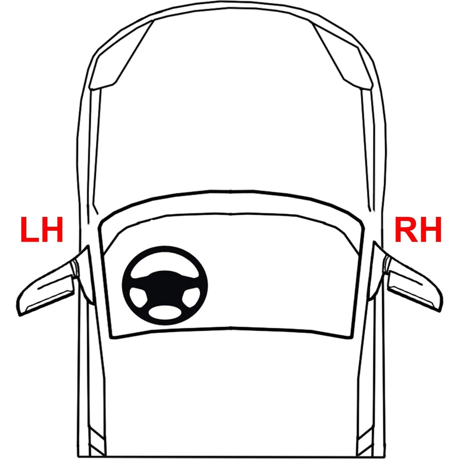 Espejo Lateral Kool Vue Pintable para Toyota Yaris 2015-2019