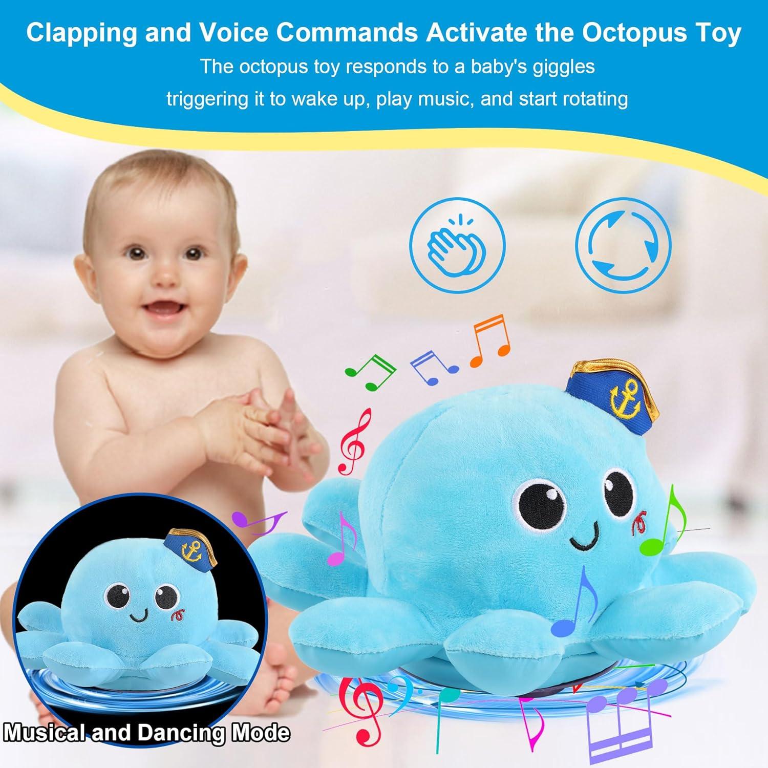 Juguete de Pulpo Kindenwinn con Luz y Música para Bebés 2+