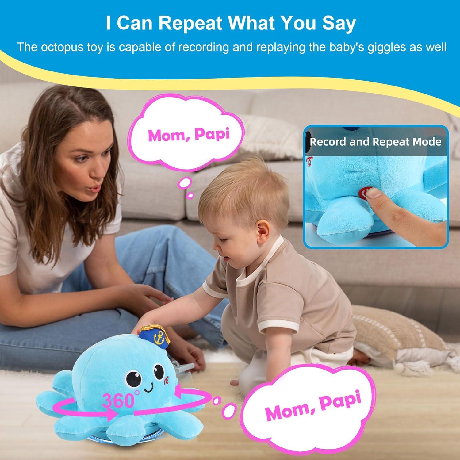 Juguete de Pulpo Kindenwinn con Luz y Música para Bebés 2+