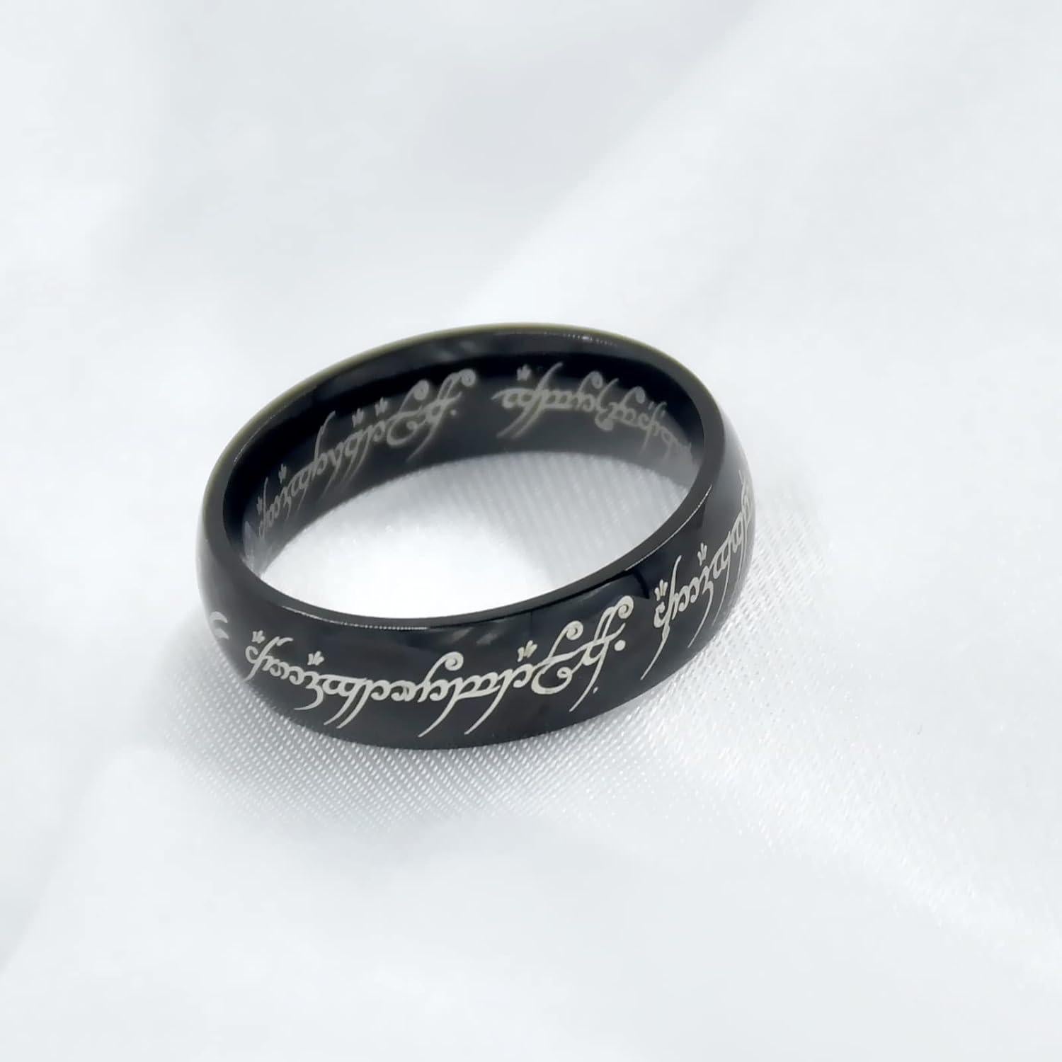 Anillo de Poder HJ HUAJ para Hombres y Mujeres - Negro 6