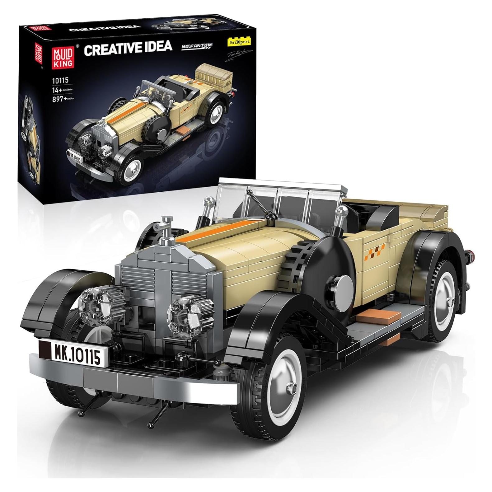 Mould King 10115 Coche Vintage 897 Piezas Escala 1:16