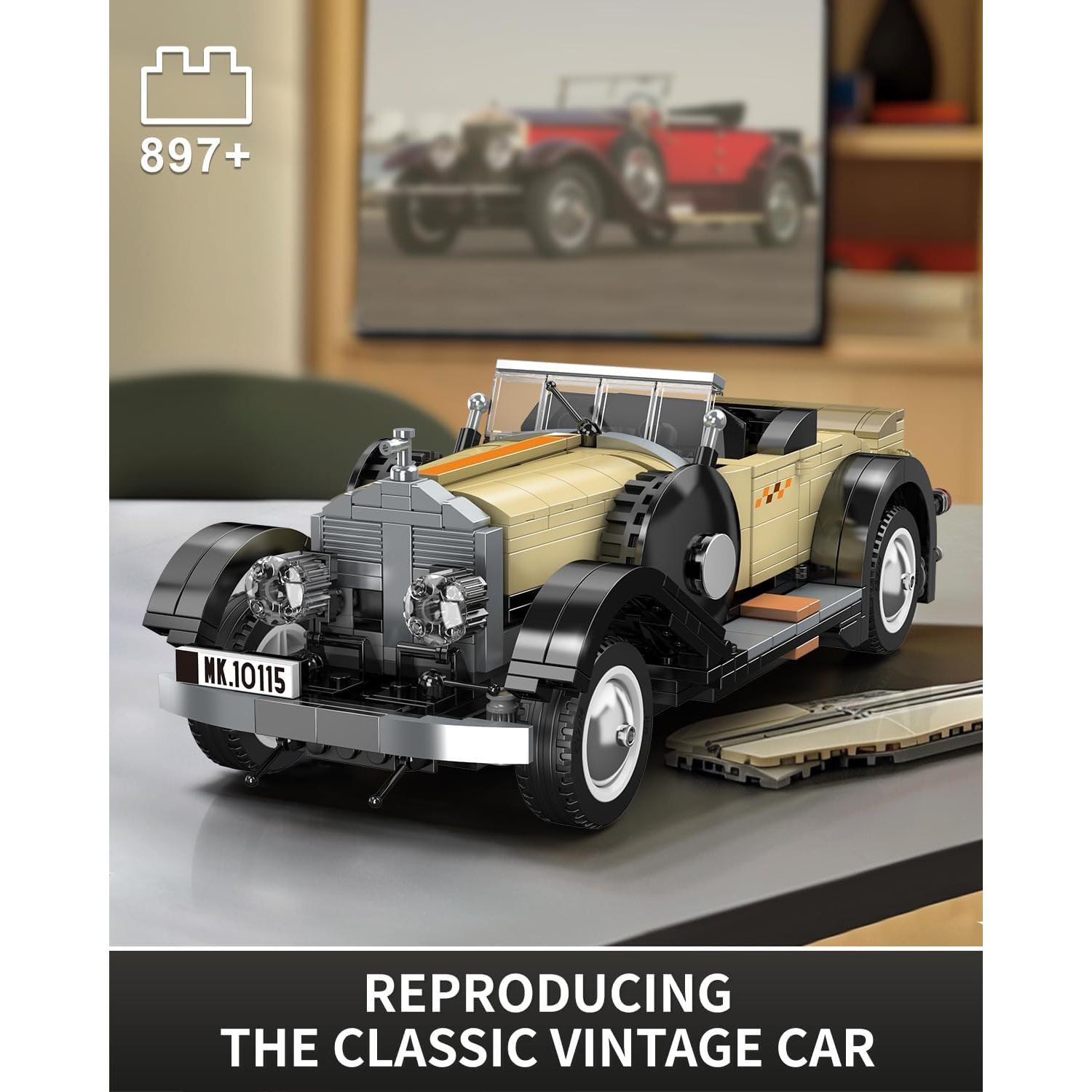 Mould King 10115 Coche Vintage 897 Piezas Escala 1:16