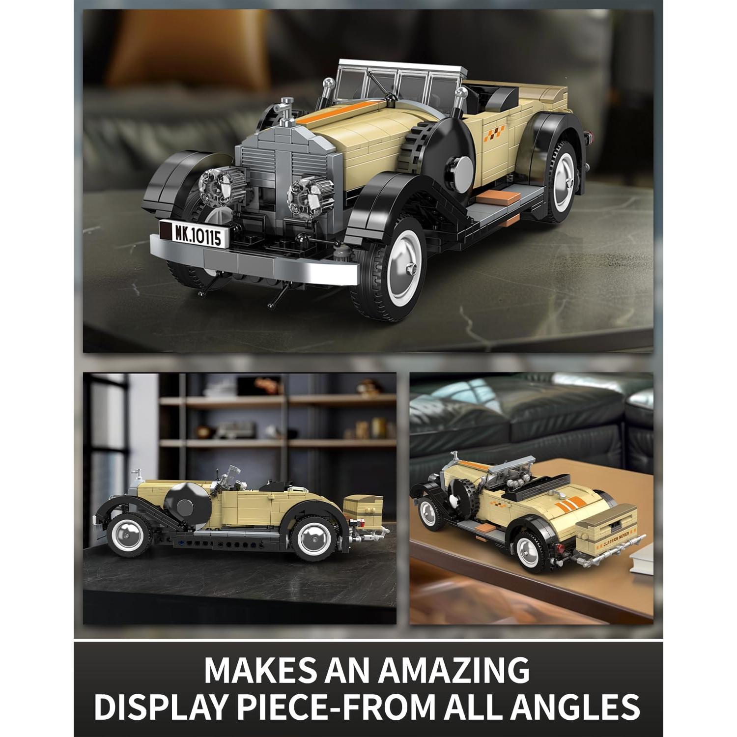 Mould King 10115 Coche Vintage 897 Piezas Escala 1:16