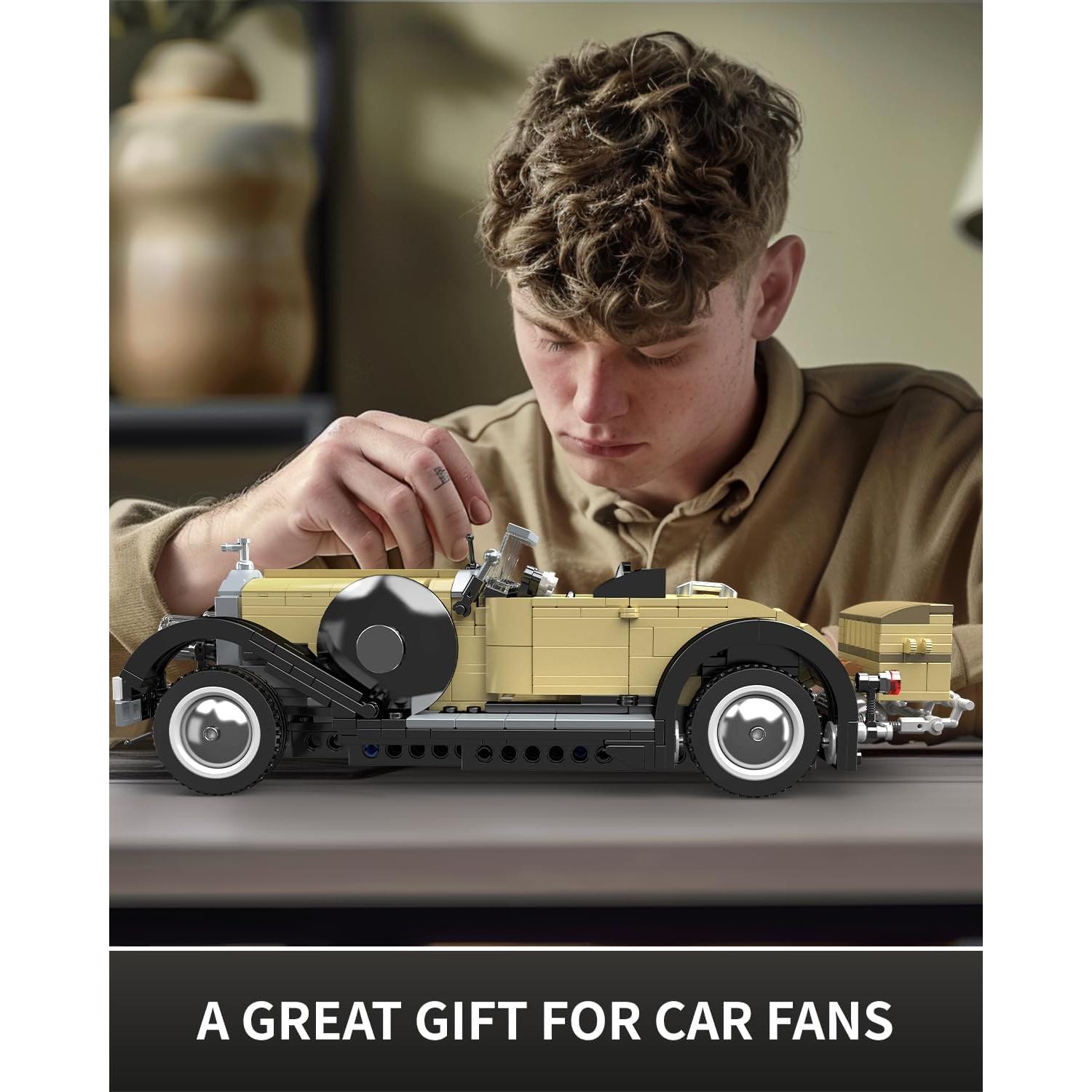 Mould King 10115 Coche Vintage 897 Piezas Escala 1:16