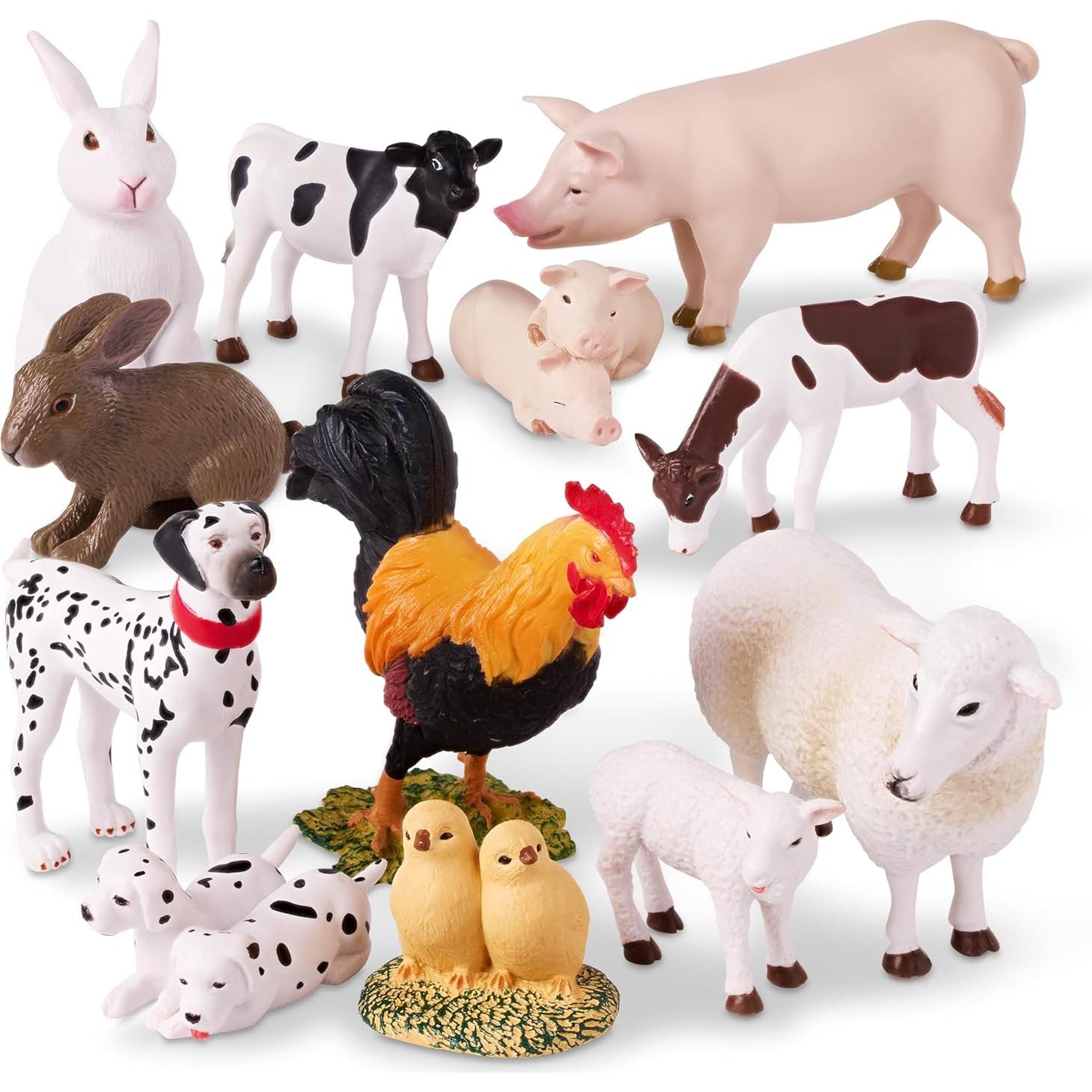 Juego de Animales de Granja Terra by Battat - 12 Figuras Realistas