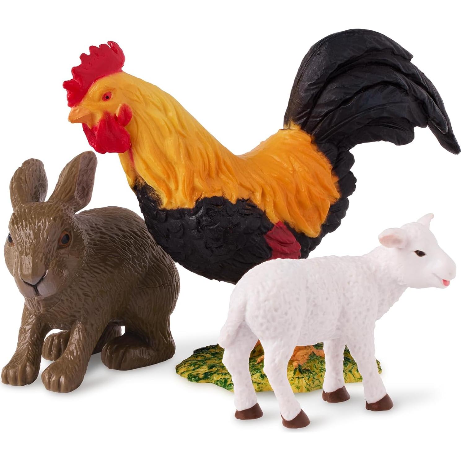 Juego de Animales de Granja Terra by Battat - 12 Figuras Realistas