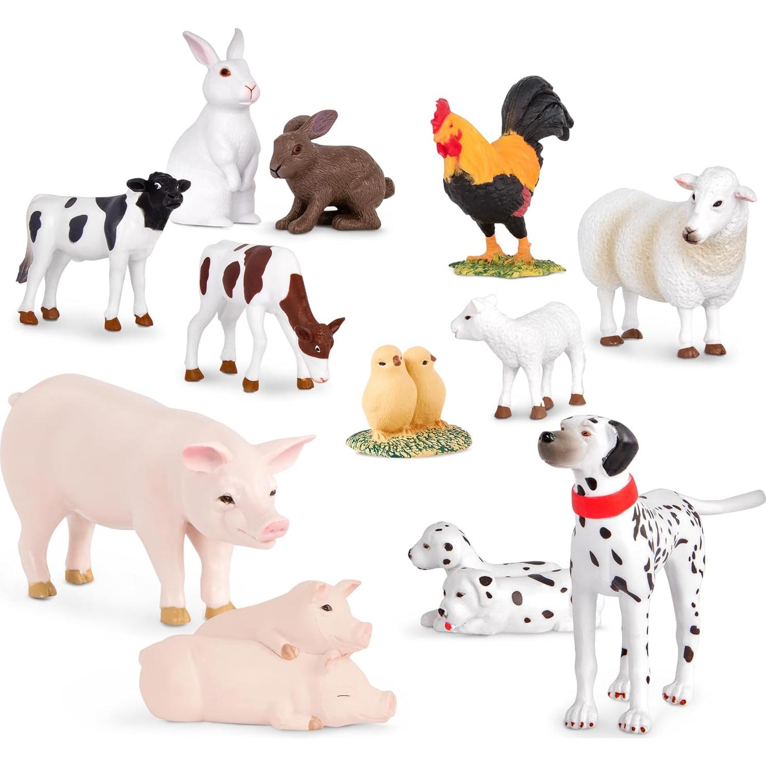 Juego de Animales de Granja Terra by Battat - 12 Figuras Realistas