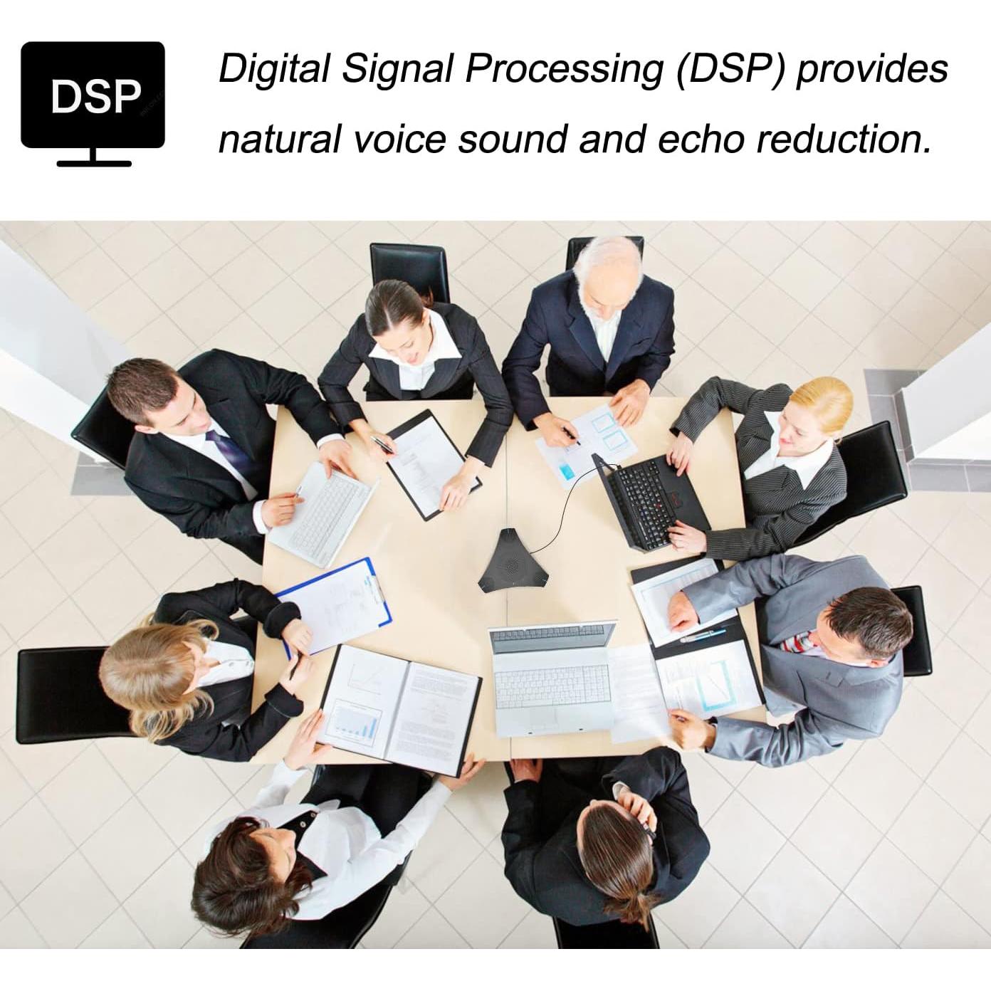 Micrófono y Altavoz USB Scinort P2 360° para Conferencias