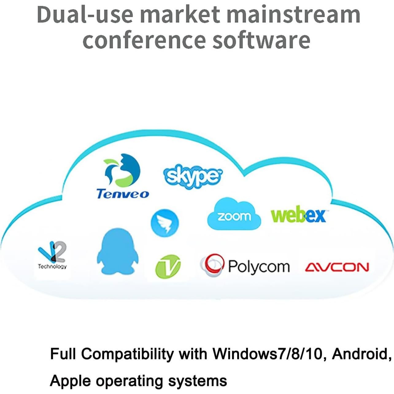 Micrófono y Altavoz USB Scinort P2 360° para Conferencias