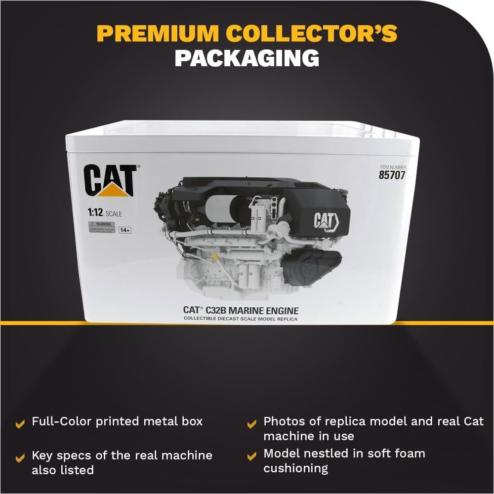 Motor Marino Caterpillar C32B Diecast Masters 1:12 Detalles