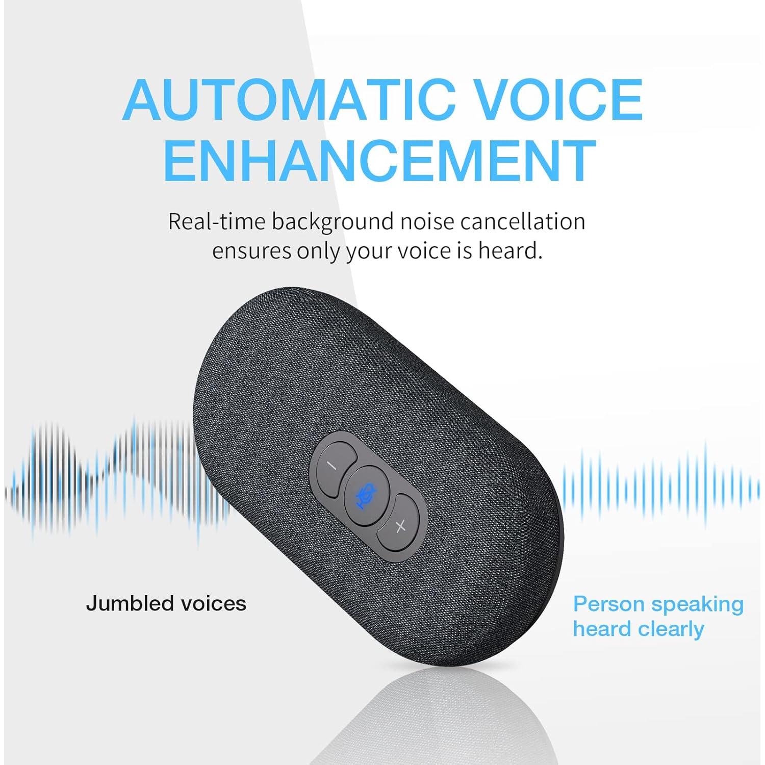 Altavoz USB PolaTab PT-S58 con Micrófono 360° y Cancelación de Ruido