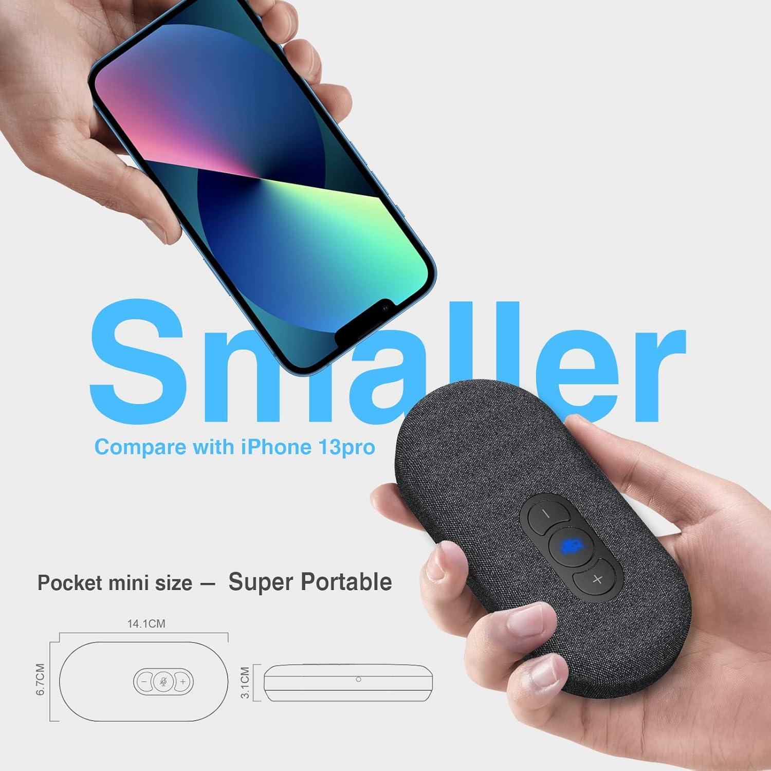 Altavoz USB PolaTab PT-S58 con Micrófono 360° y Cancelación de Ruido