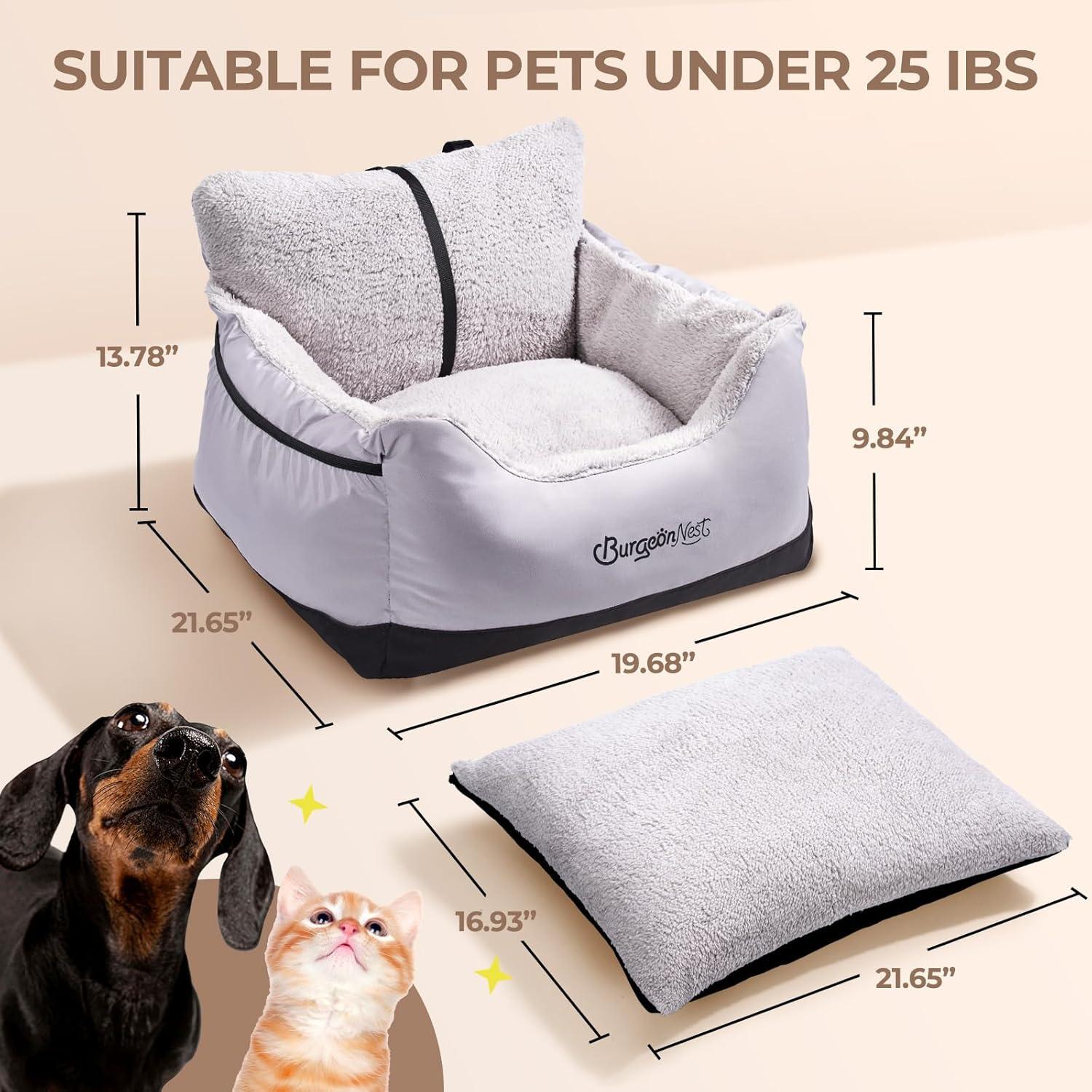 Asiento de Coche para Perros BurgeonNest Pequeño 11.34 kg