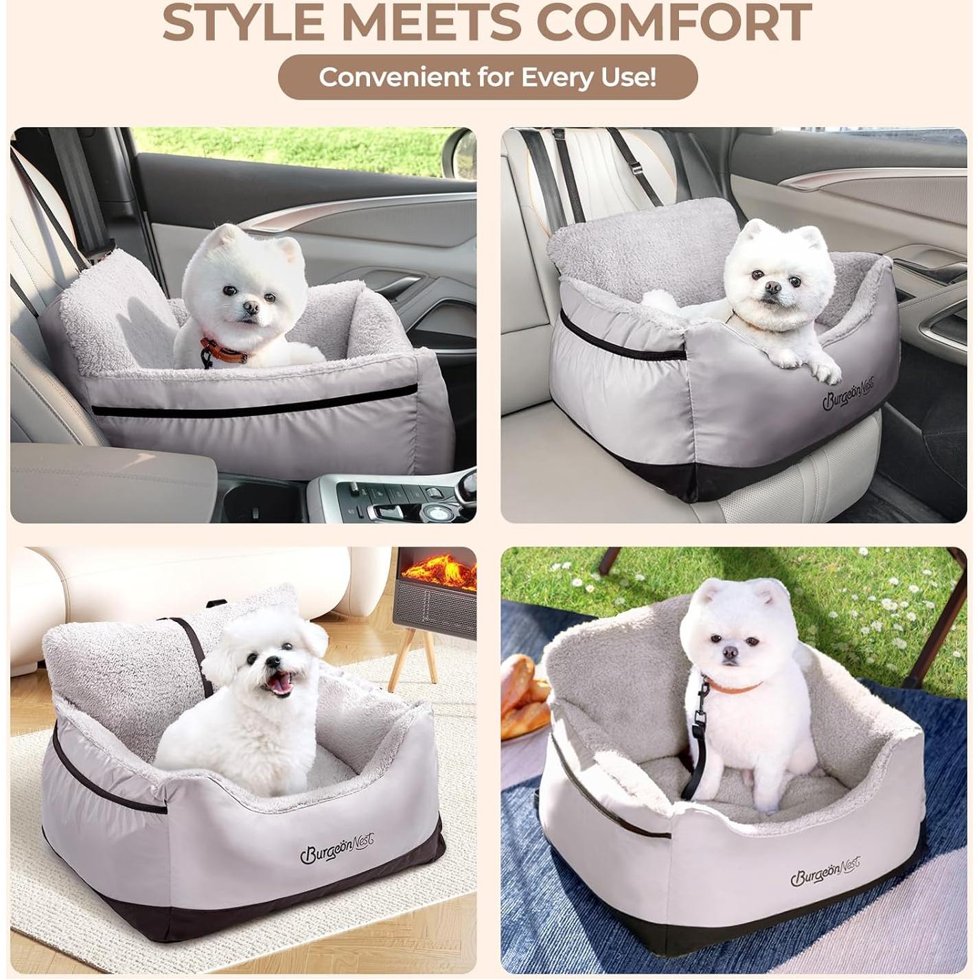 Asiento de Coche para Perros BurgeonNest Pequeño 11.34 kg