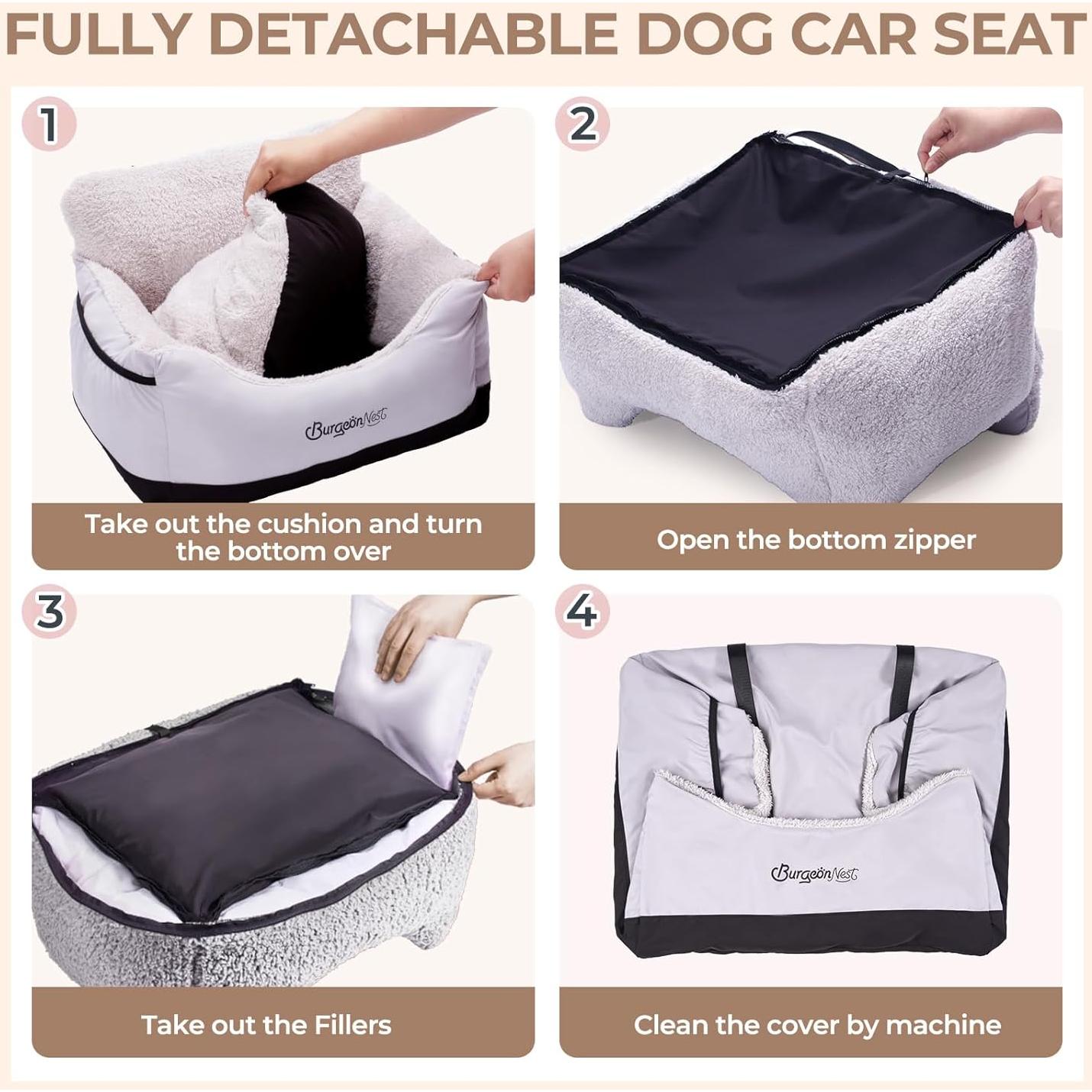 Asiento de Coche para Perros BurgeonNest Pequeño 11.34 kg