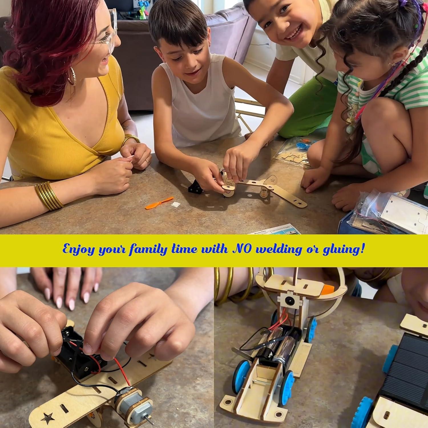 Kits STEM CYOEST para Niños 8-14 Años, Coche Solar y Más