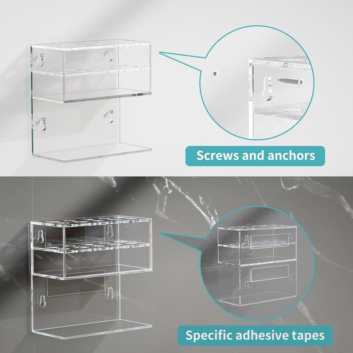 Soporte para Marcadores de Borrado en Seco HIIMIEI Acrílico 10 Ranuras