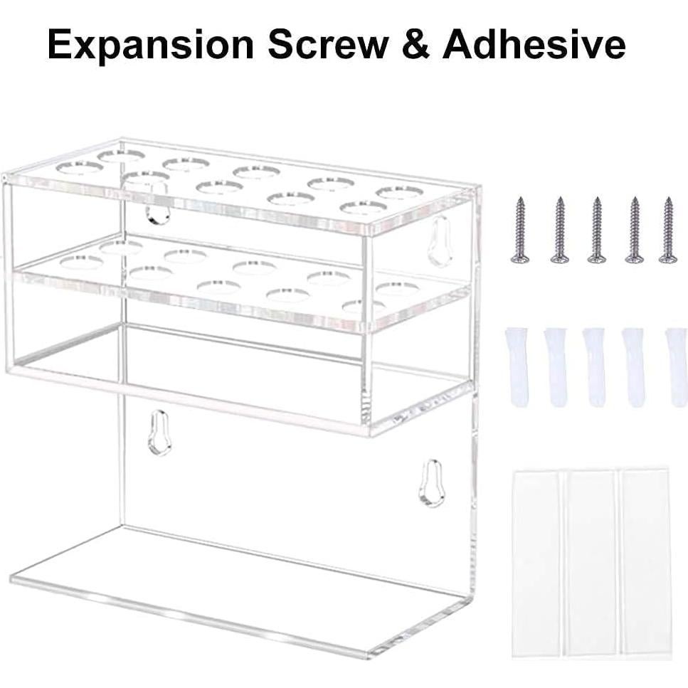 Soporte para Marcadores de Borrado en Seco HIIMIEI Acrílico 10 Ranuras