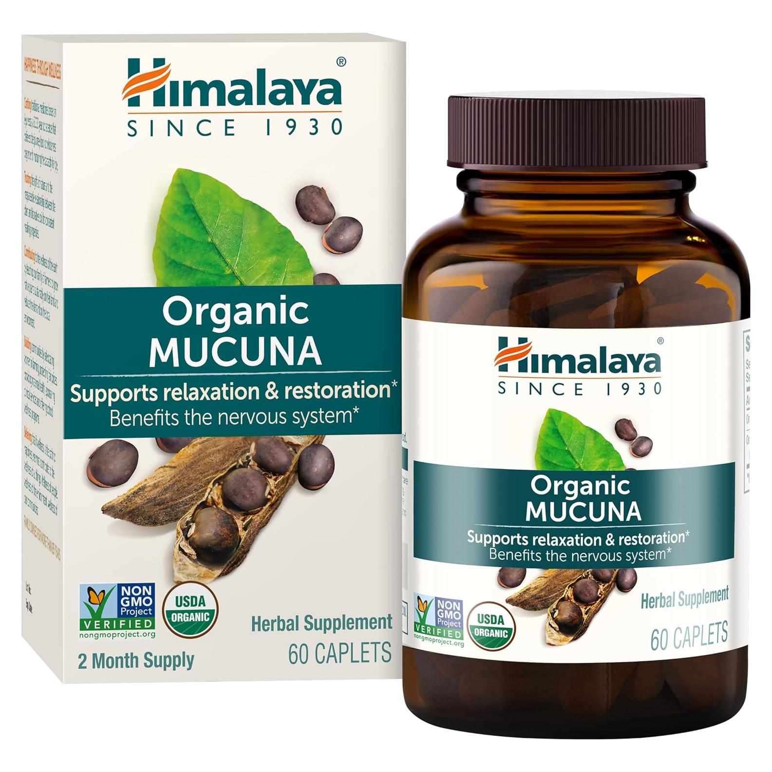 Suplemento Herbal Mucuna Pruriens Himalaya 600 mg 60 Tabletas