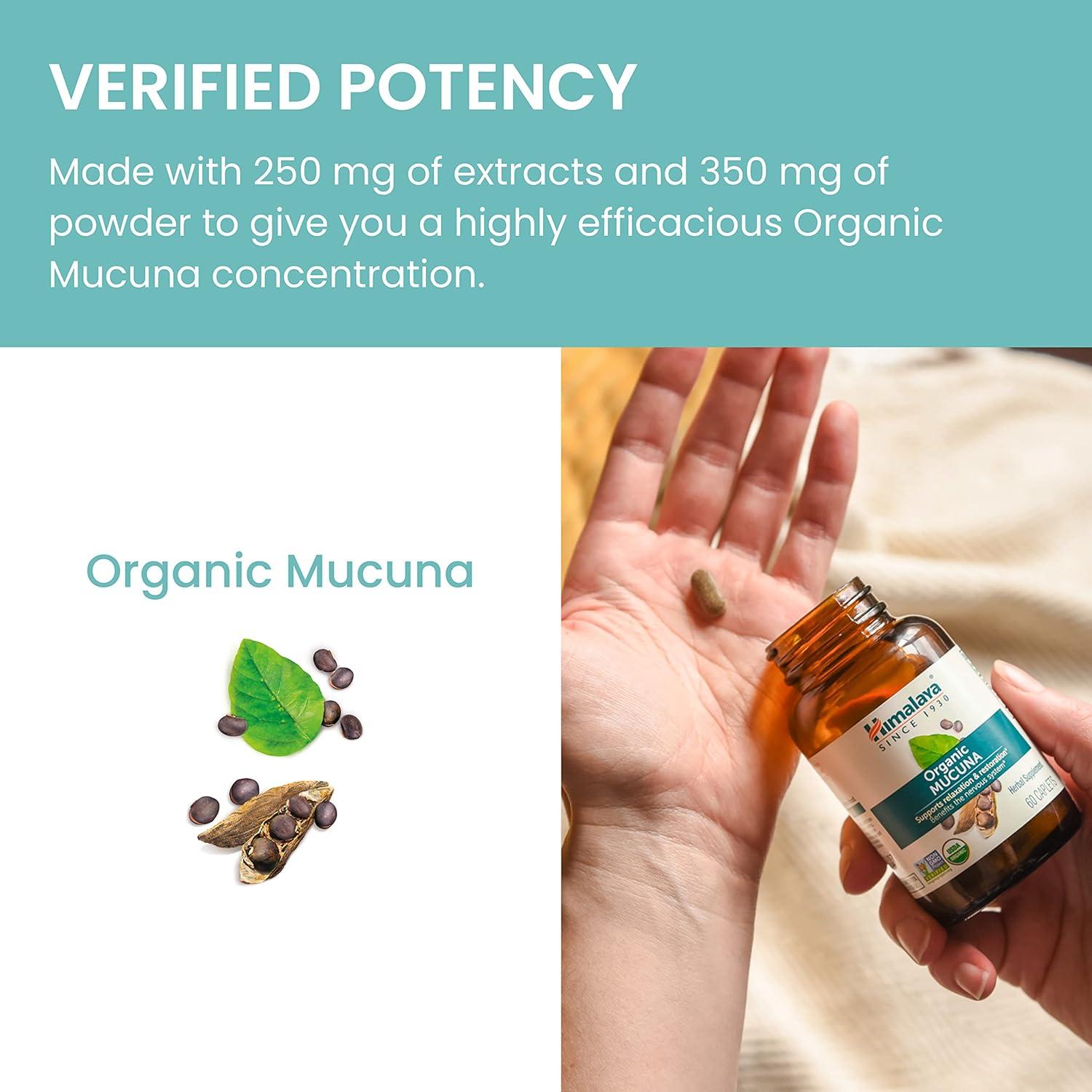 Suplemento Herbal Mucuna Pruriens Himalaya 600 mg 60 Tabletas