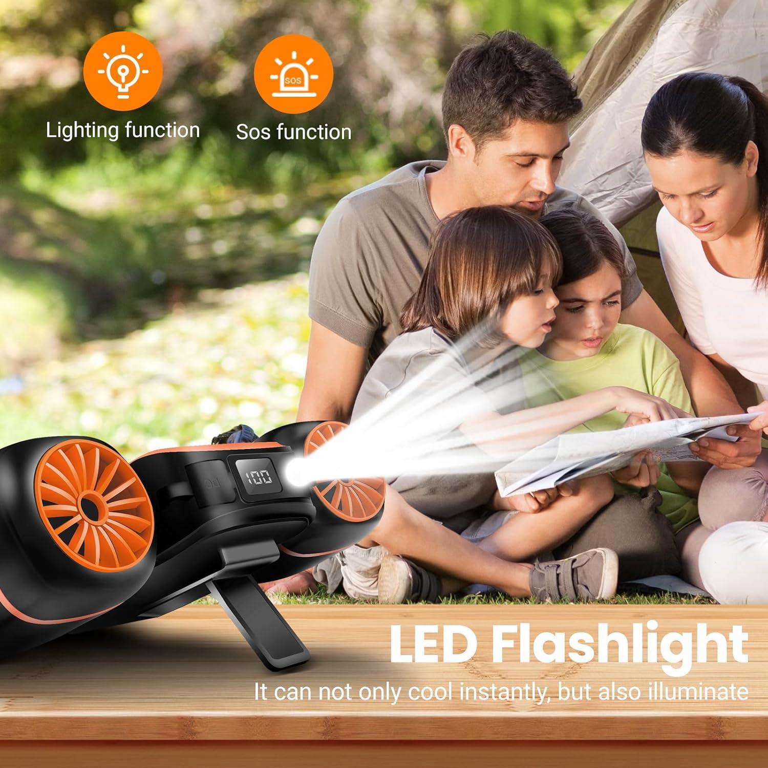 Ventilador Personal Gozaca FL-223 10000mAh 3 Velocidades