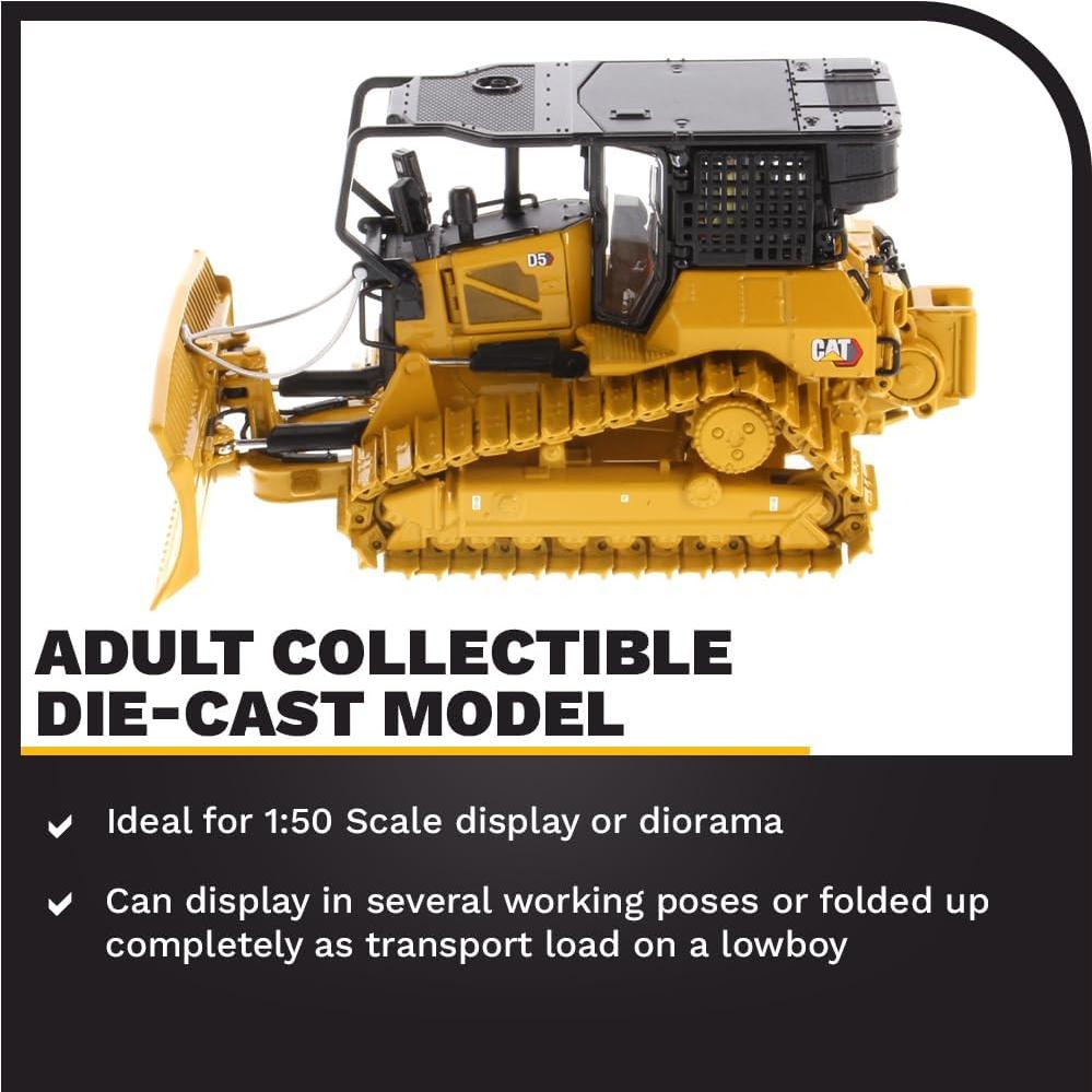 Caterpillar D5 LGP Dozer Diecast Masters 1:50 Detalles Realistas