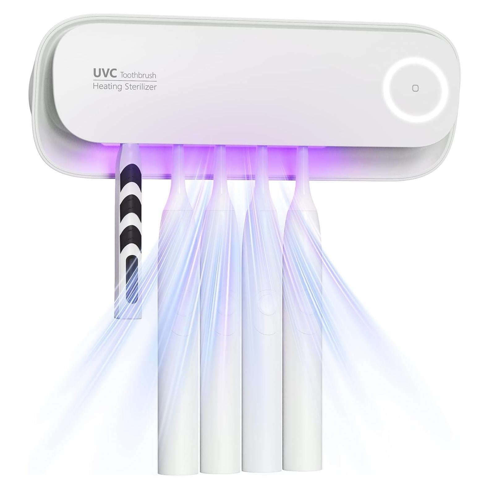 Soporte de Cepillo de Dientes MechMaj Blanco Montado en Pared