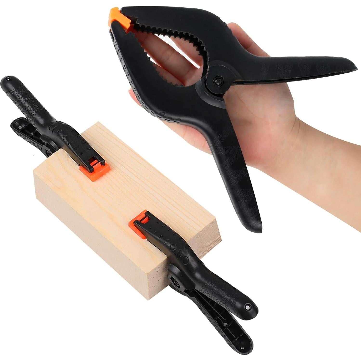 Paquete de 2 abrazaderas de resorte Romeda 21.6 cm Negro