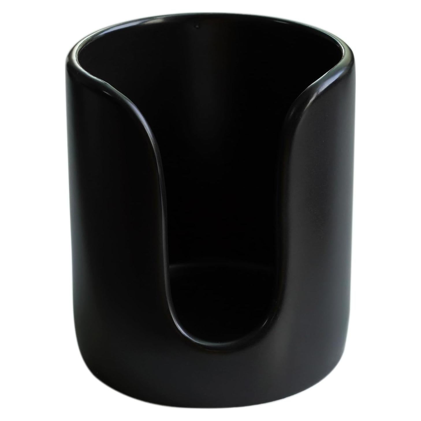 Dispensador de Tazas de Baño Cerámica HANKOR Negro 8.9x7.6 cm