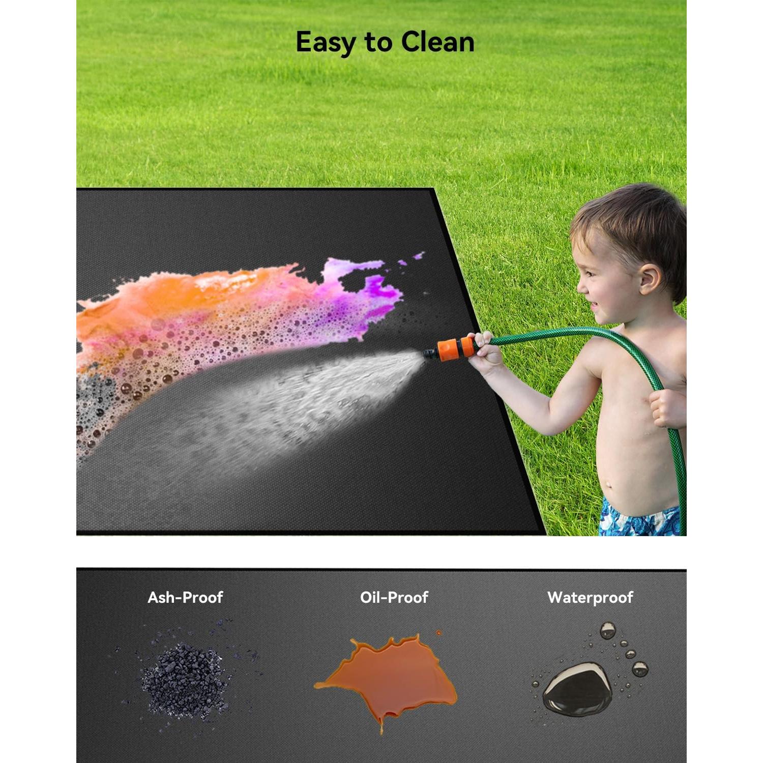 Tapete para Parrilla Techstarry 74 x 74 cm Resistente al Calor