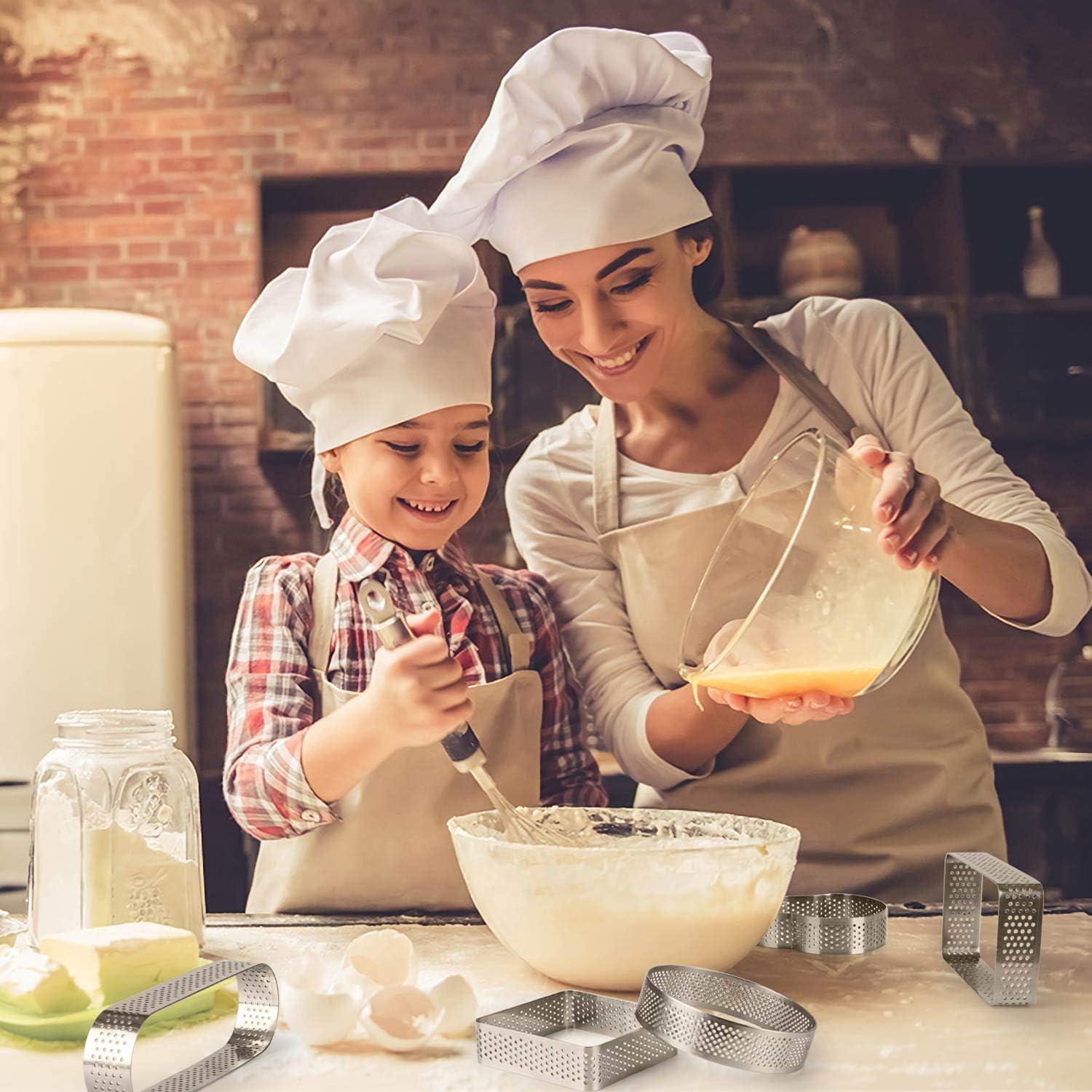 Anillo de Tarta FANGSUN 5 Formas Acero Inoxidable 20.32cm