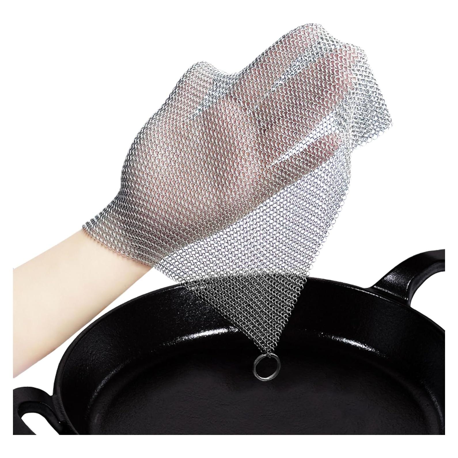 Limpiador de Hierro Fundido SJZSUNRUN 316L 20x20cm Acero Inoxidable