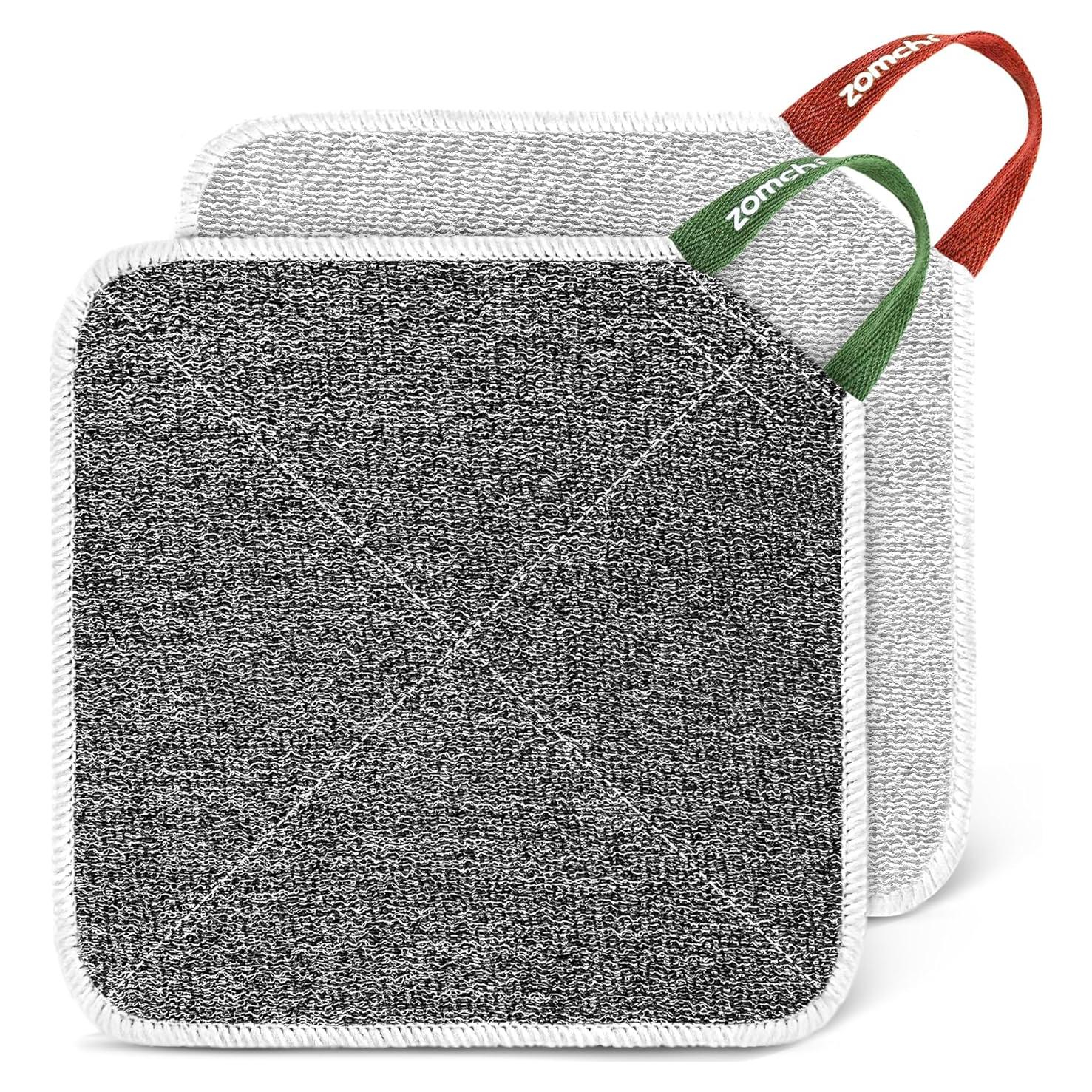 Paños Exfoliantes ZOMCHI 2 Piezas Doble Textura 20x20cm