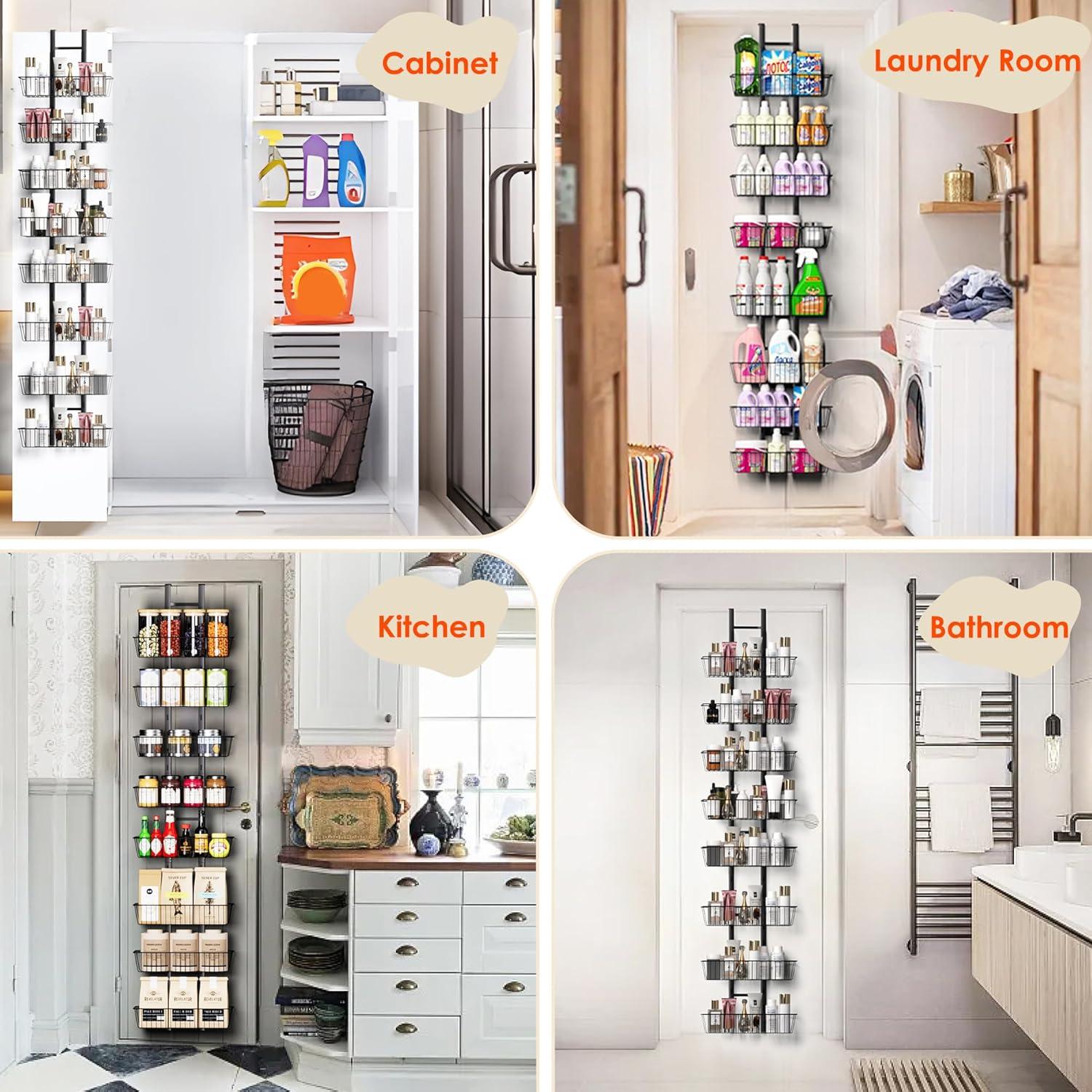 Organizador de despensa LUXEAR 8 niveles colgante ajustable