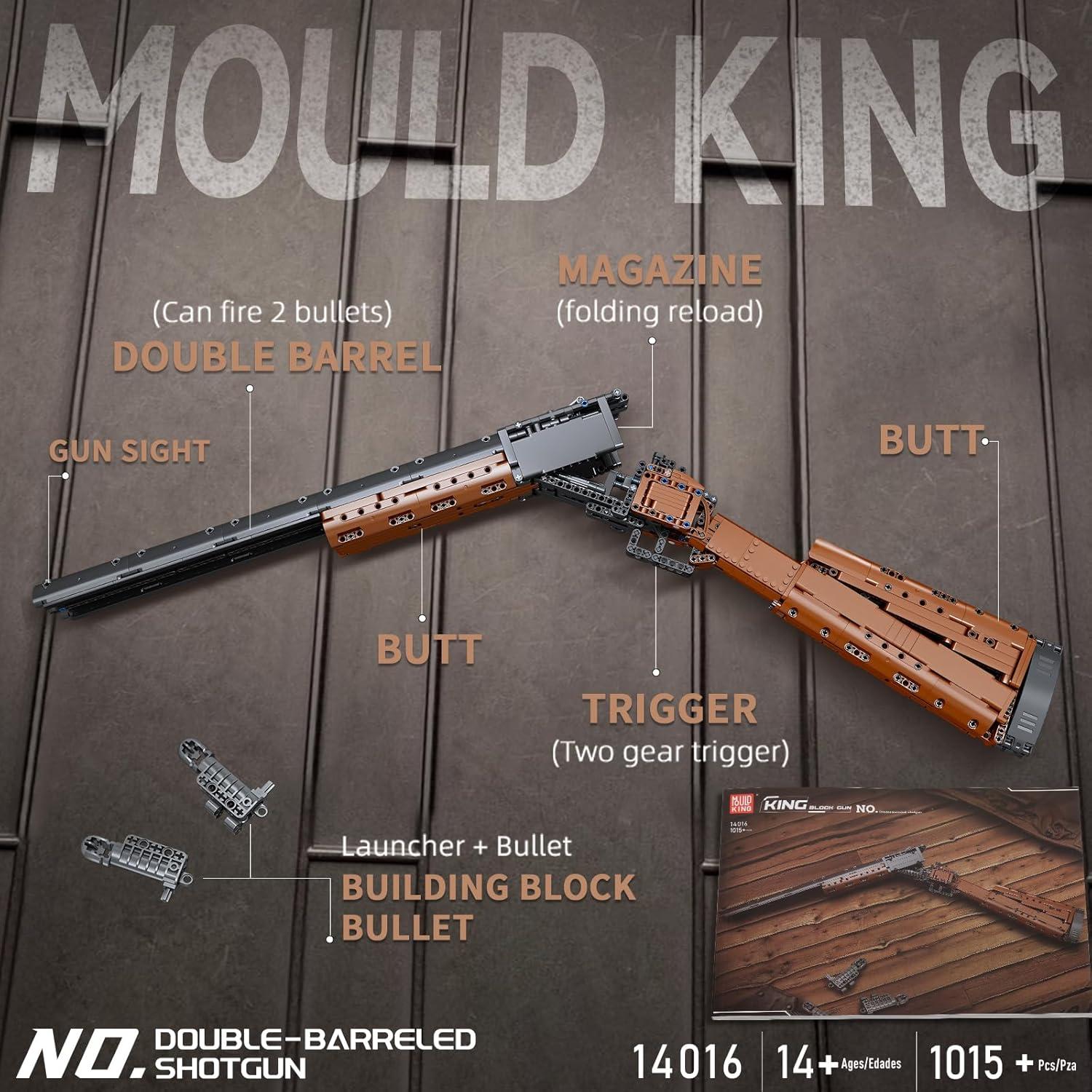 Mould King Escopeta Doble Caño 1015 Piezas Construcción