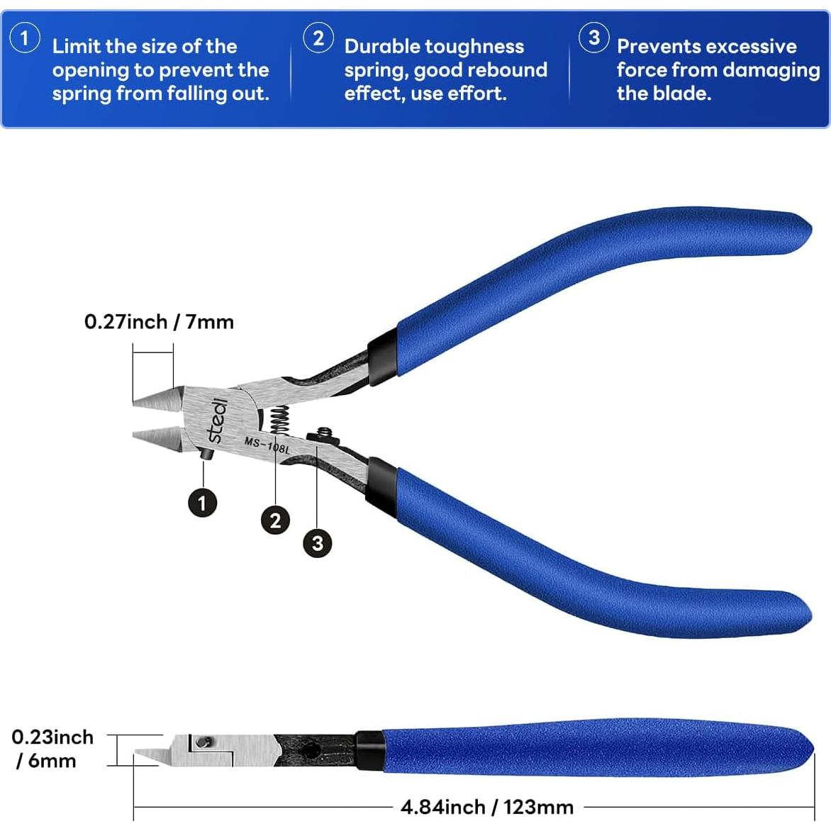 Cortador de Sprue Stedi MS-108L para Mano Izquierda 12,7 cm