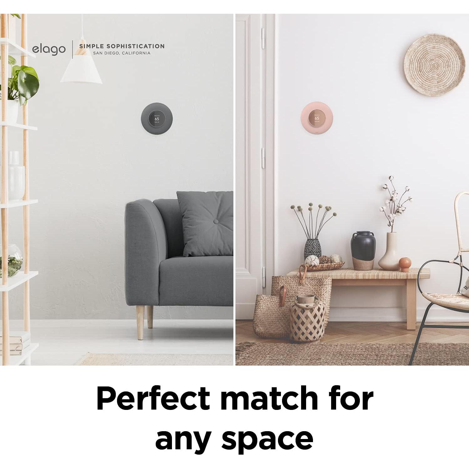 Cubierta de Placa de Pared elago Plus 2 para Termostato Nest 2020