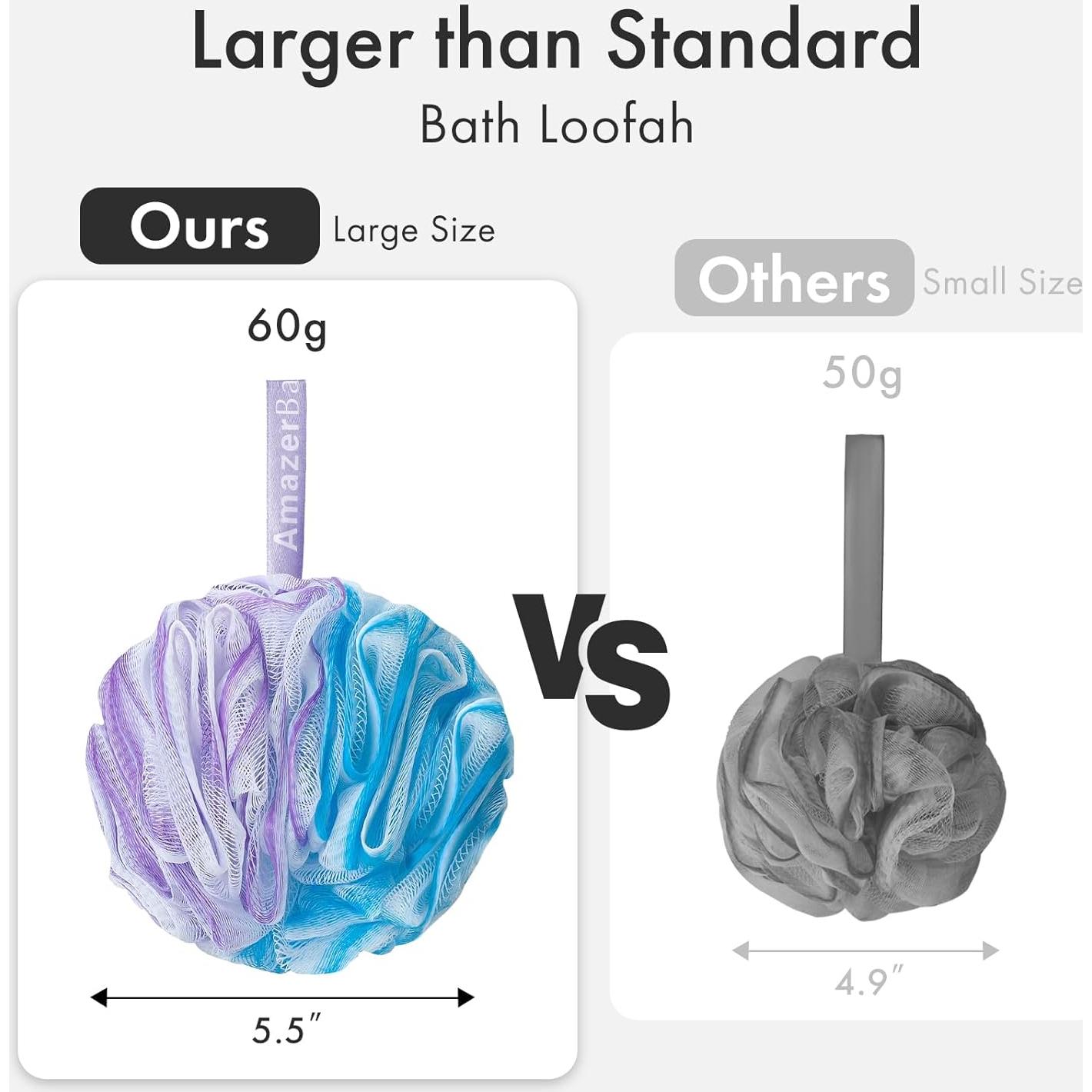 Esponja de Lufa Exfoliante AmazerBath - Set de 4 Colores