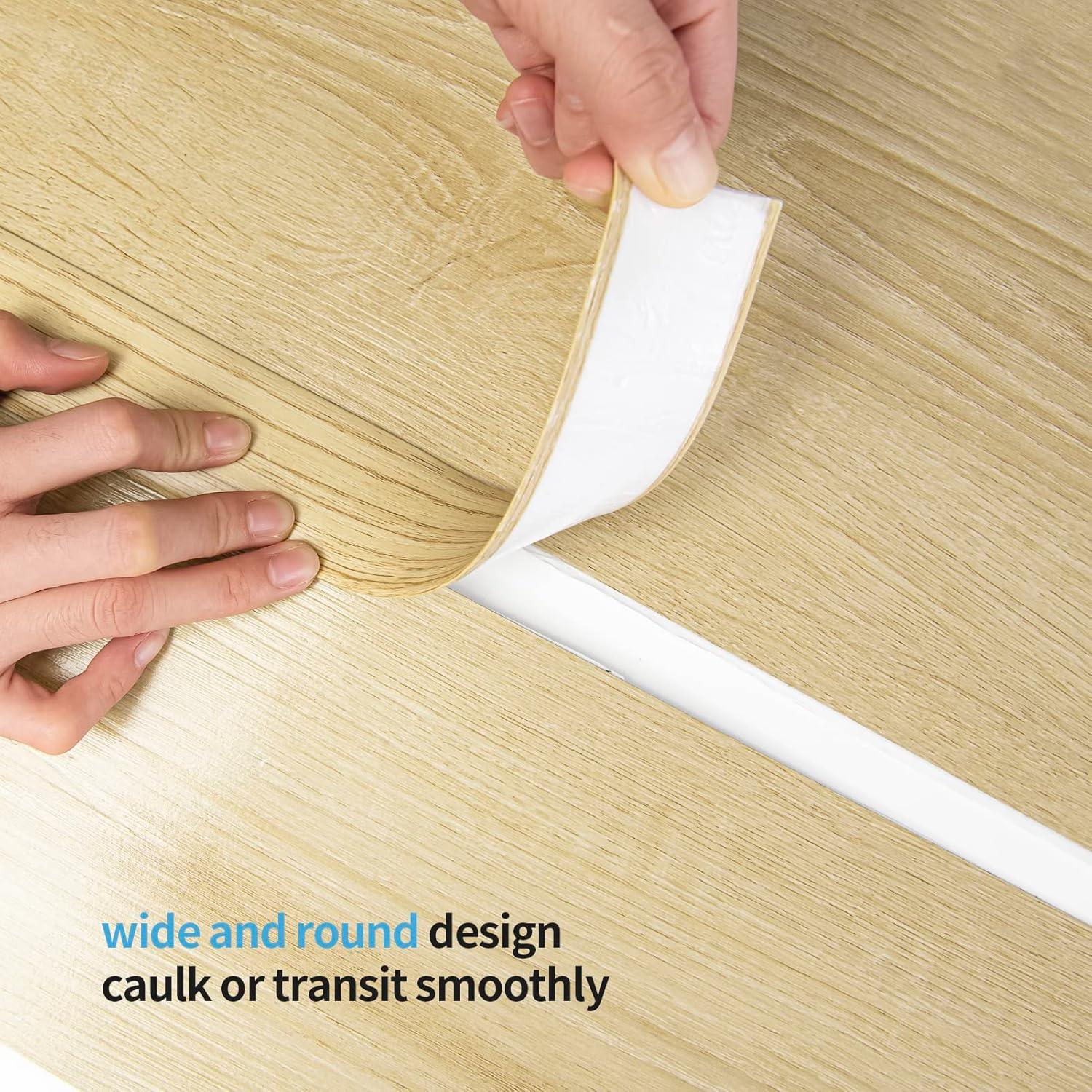 Tira de Transición de Piso Autoadhesiva Art3d 1.22m Amarillo Aspen