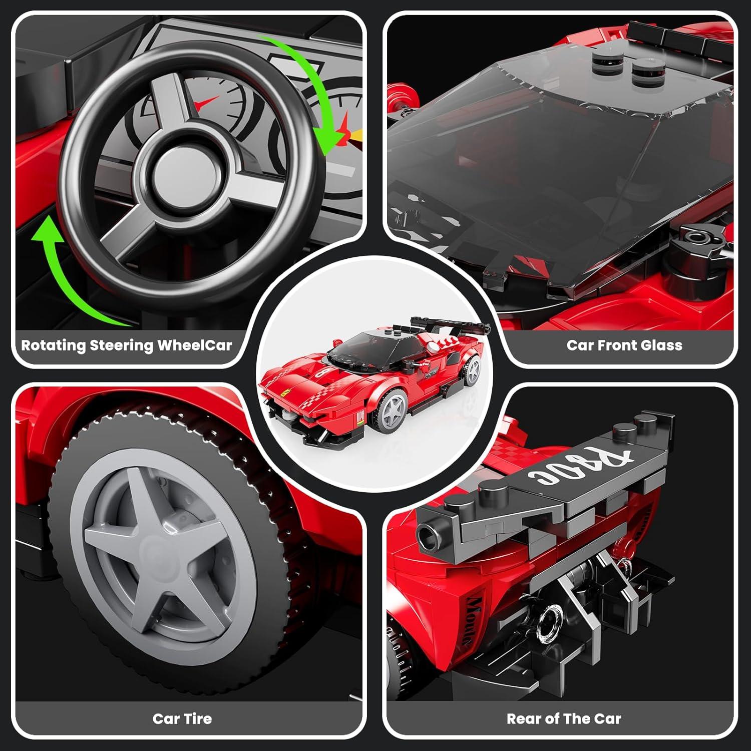 Mould King P80C Kit de Coche de Carreras 449 Piezas