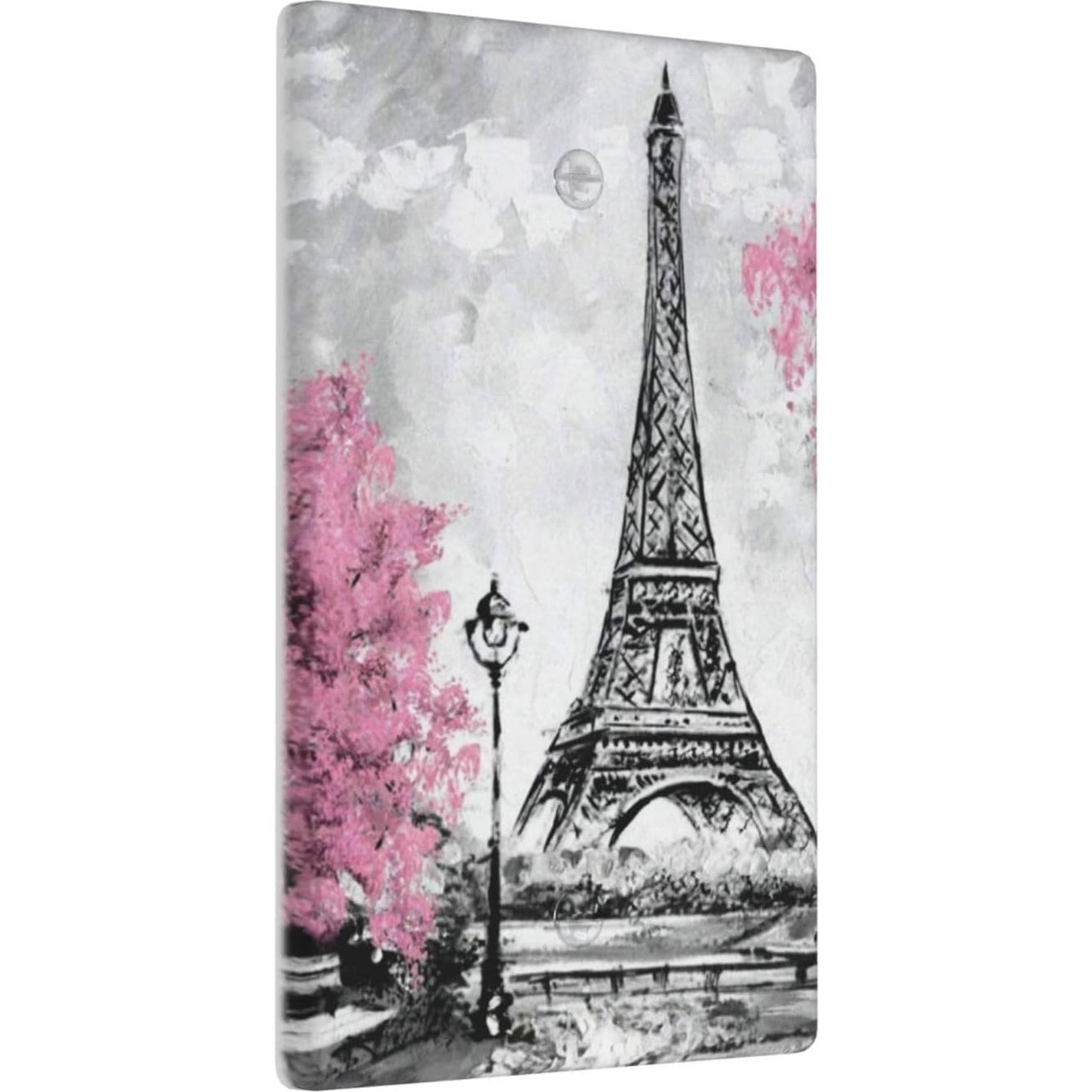 Cubierta de Interruptor Decorativa GUCGUSY Torre Eiffel 11.43x7.01cm