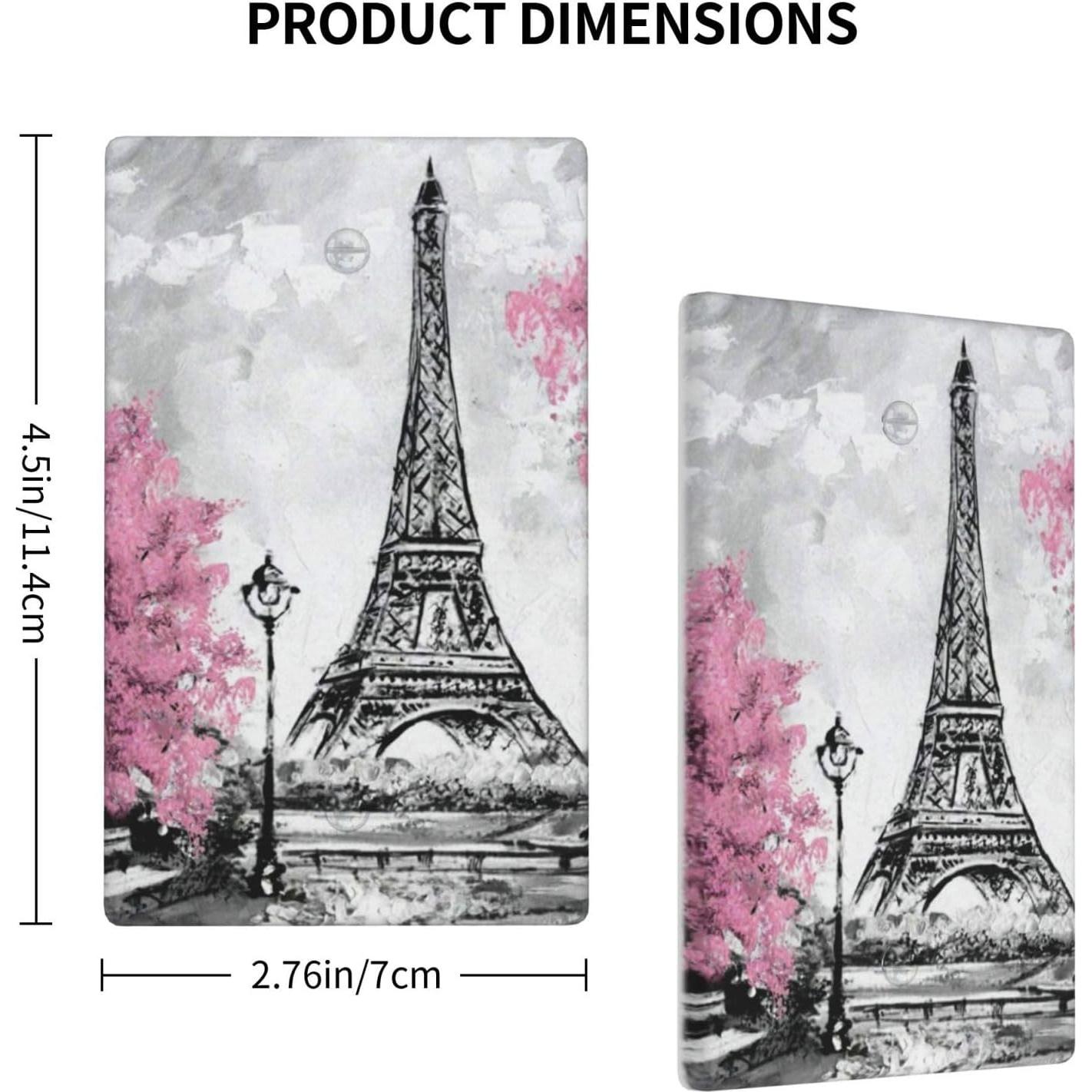 Cubierta de Interruptor Decorativa GUCGUSY Torre Eiffel 11.43x7.01cm