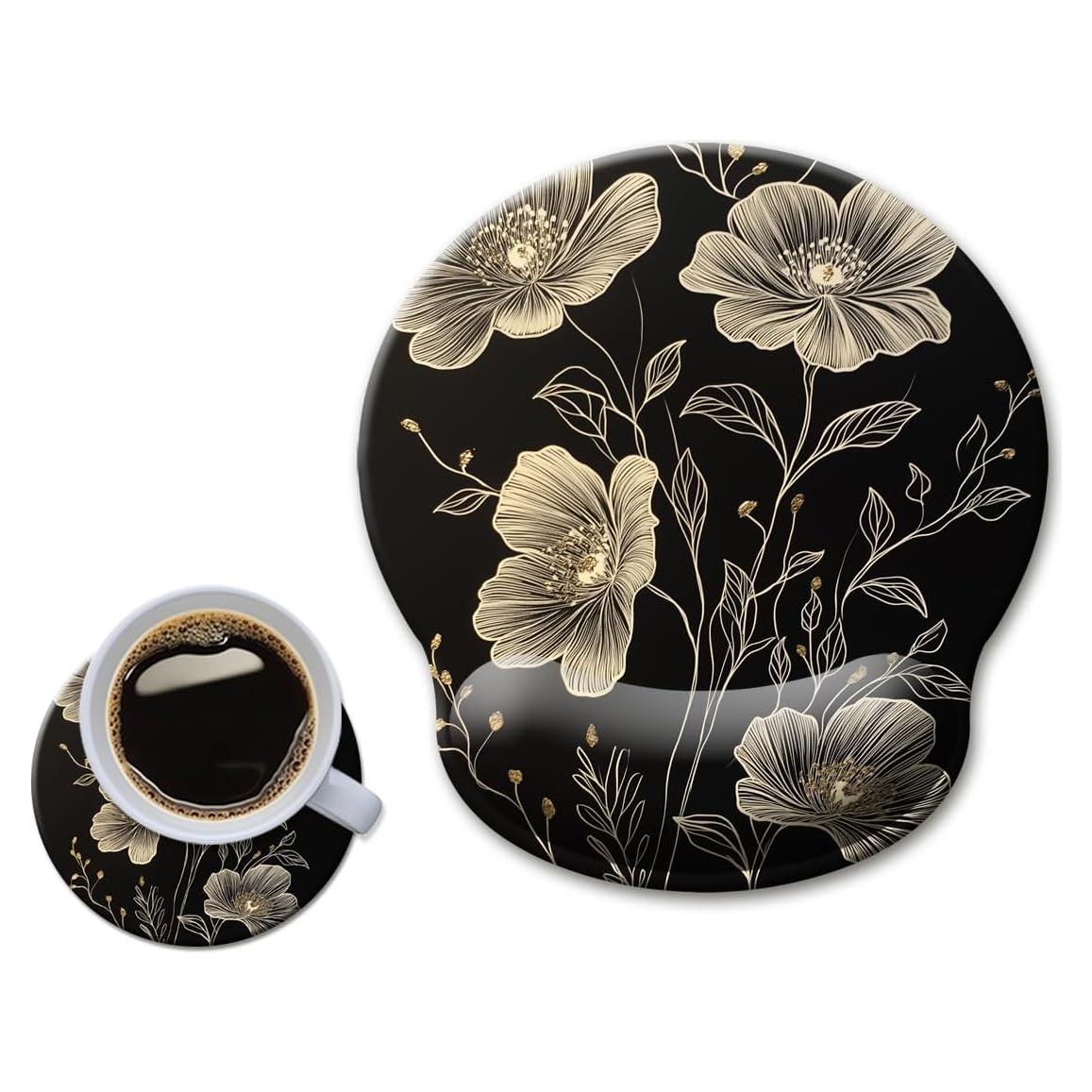 Almohadilla para Mouse HOPONY con Reposamuñecas Ergonómica 22.86x25.4cm