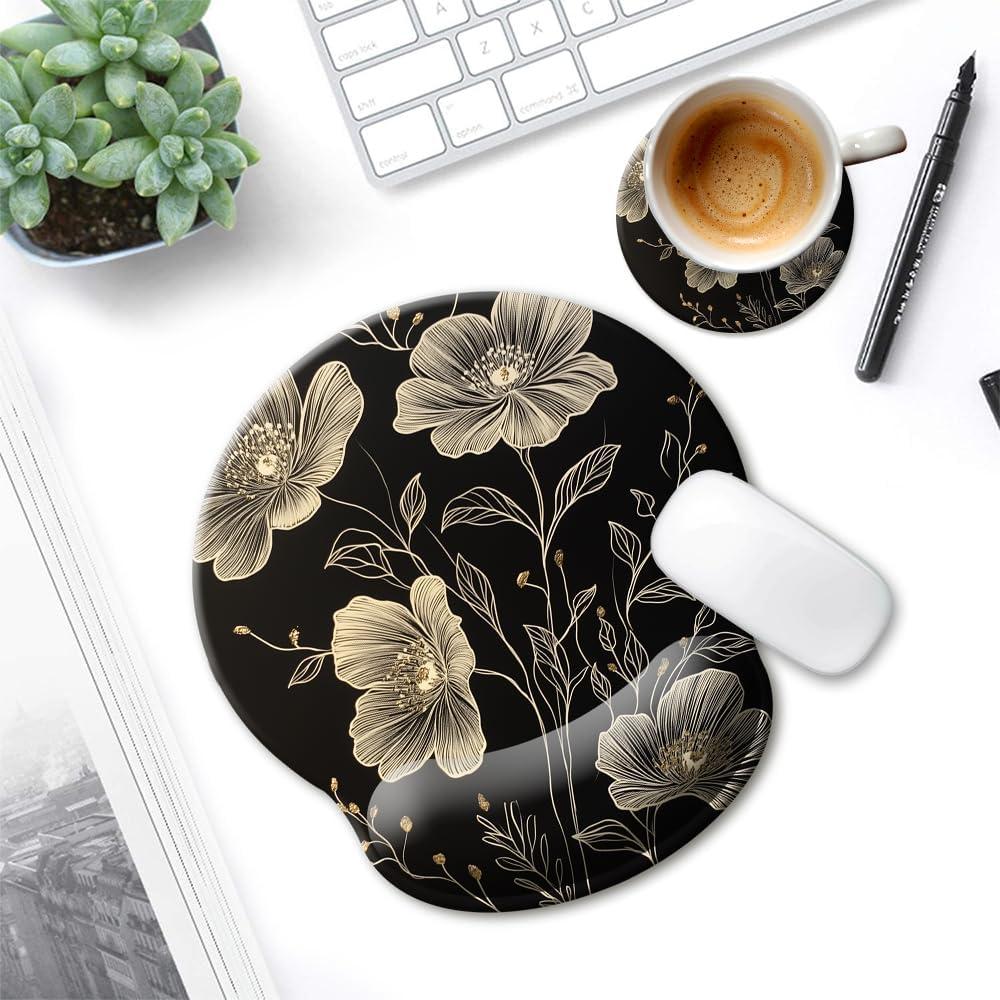 Almohadilla para Mouse HOPONY con Reposamuñecas Ergonómica 22.86x25.4cm