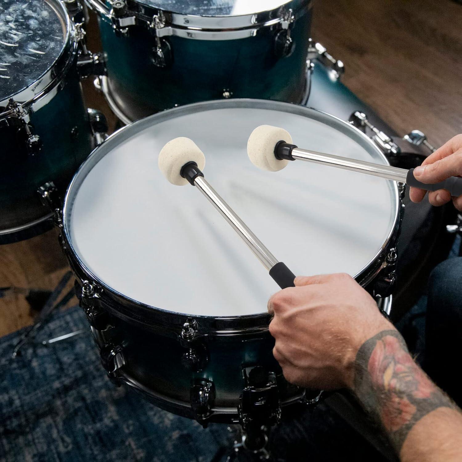 Mazos de tambor de bombo Kyu23010918 - 2 piezas 31 cm fieltro