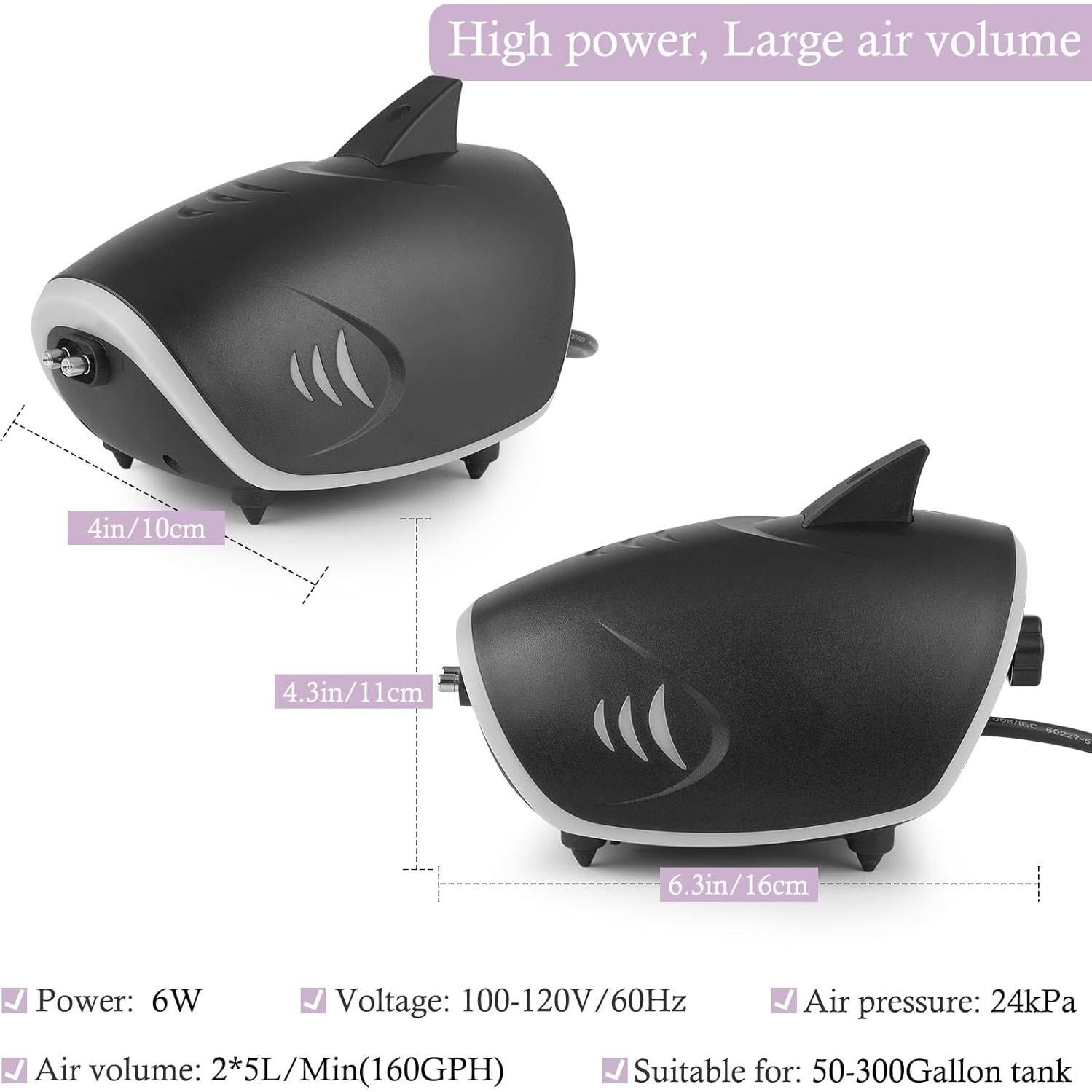 Bomba de Aire Silenciosa HITOP 6W para Acuario 1135L