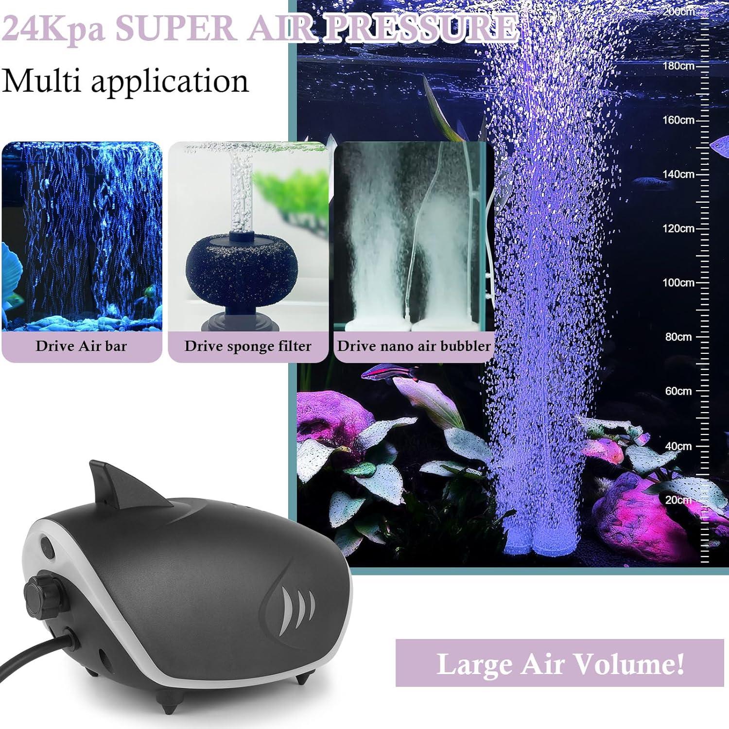 Bomba de Aire Silenciosa HITOP 6W para Acuario 1135L