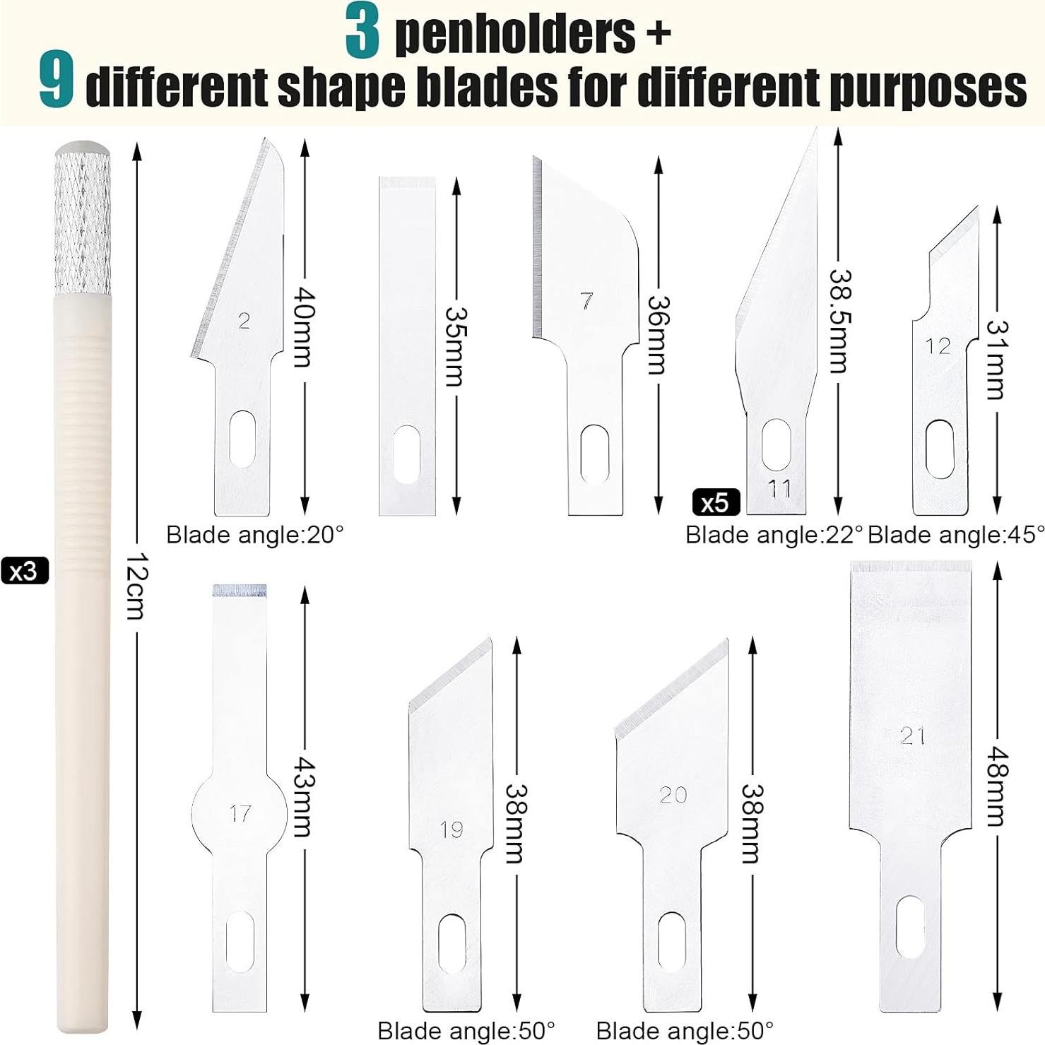 Juego de Mini Sierras de Hobby Honoson con 16 Cuchillas