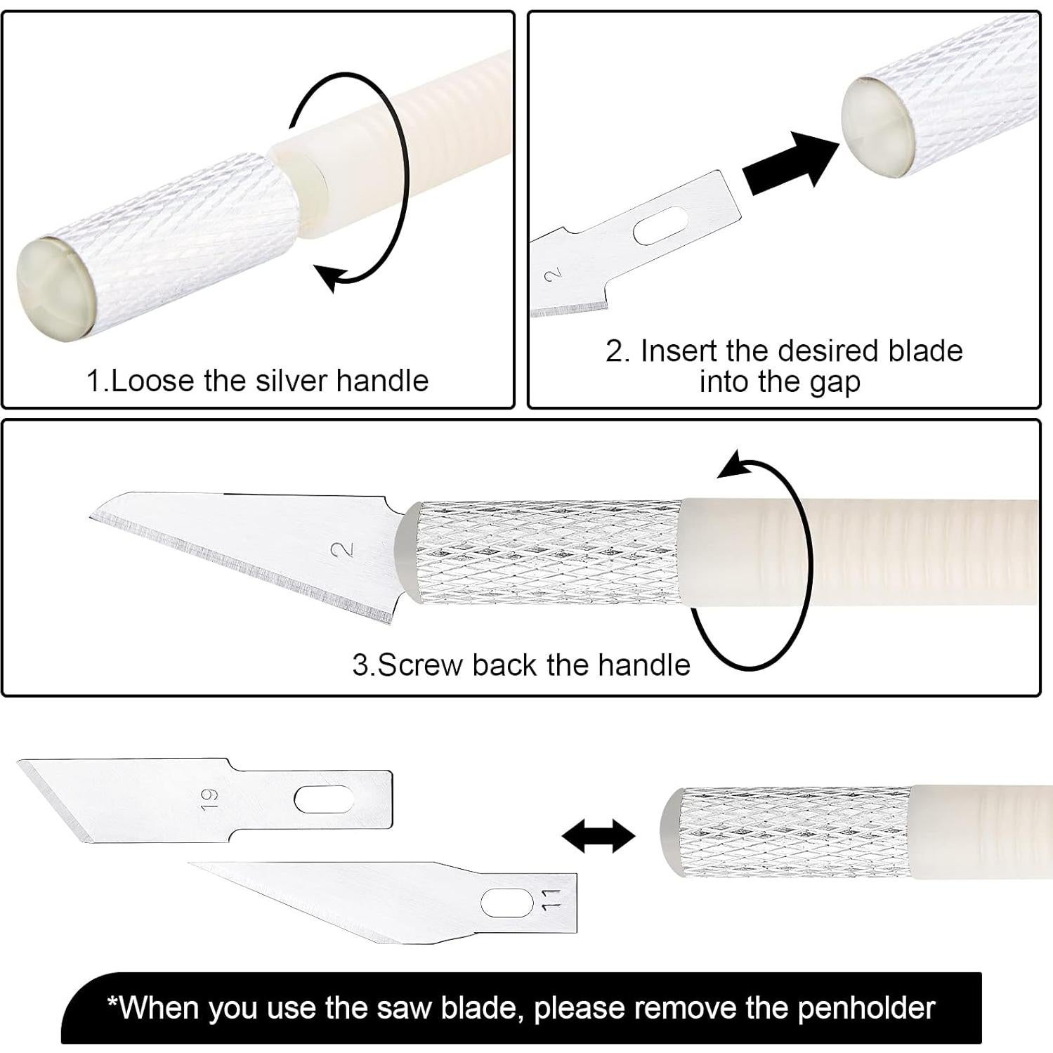Juego de Mini Sierras de Hobby Honoson con 16 Cuchillas