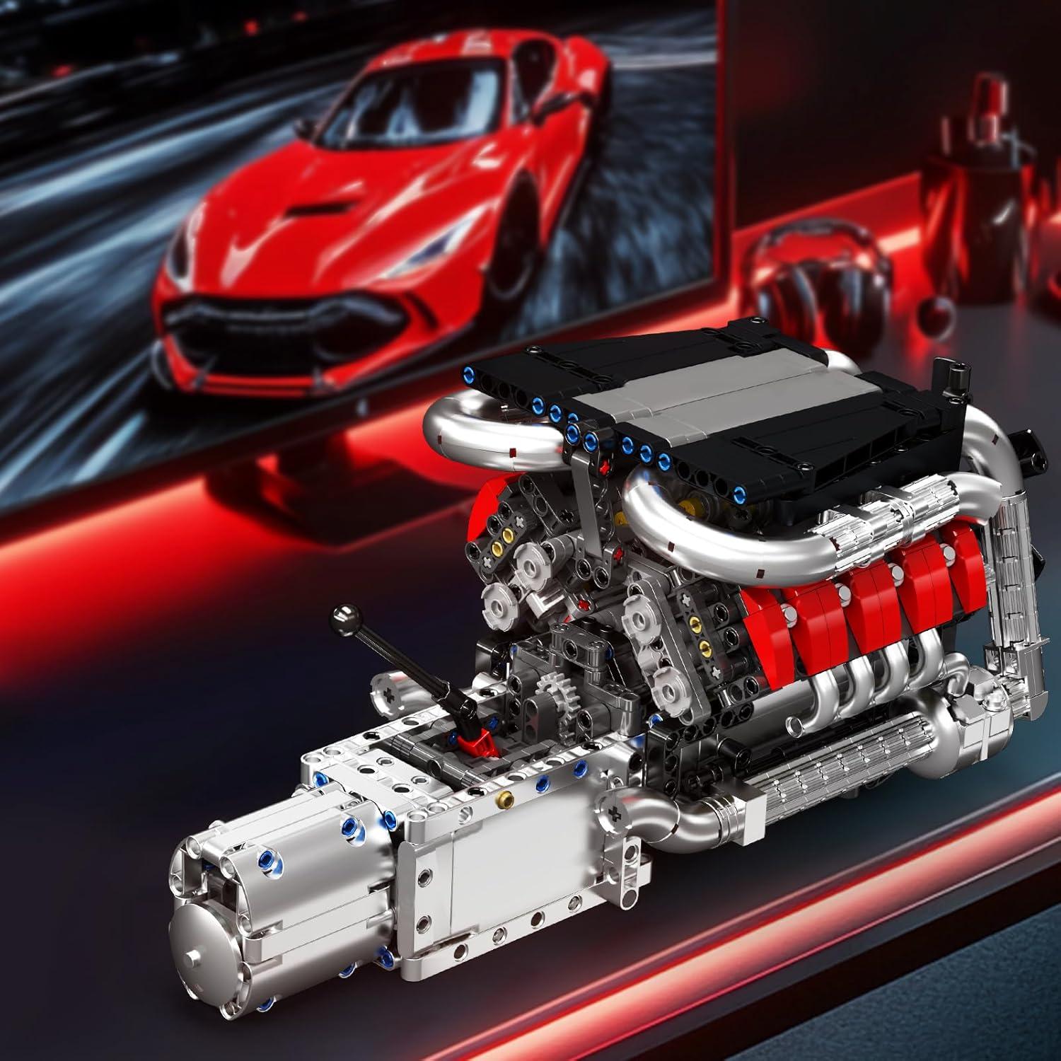 Mould King Motor V8 1169 Piezas Kit de Construcción STEM